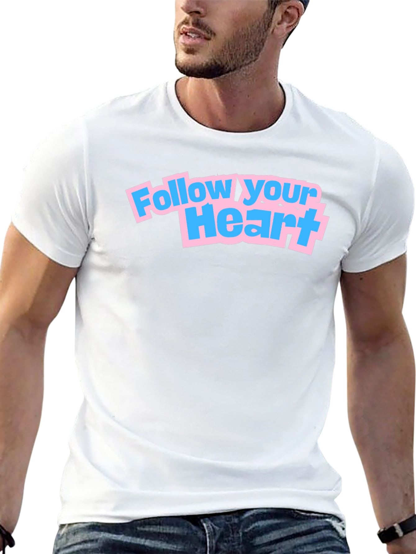 Follow Your Heart Graphic Tee - Black