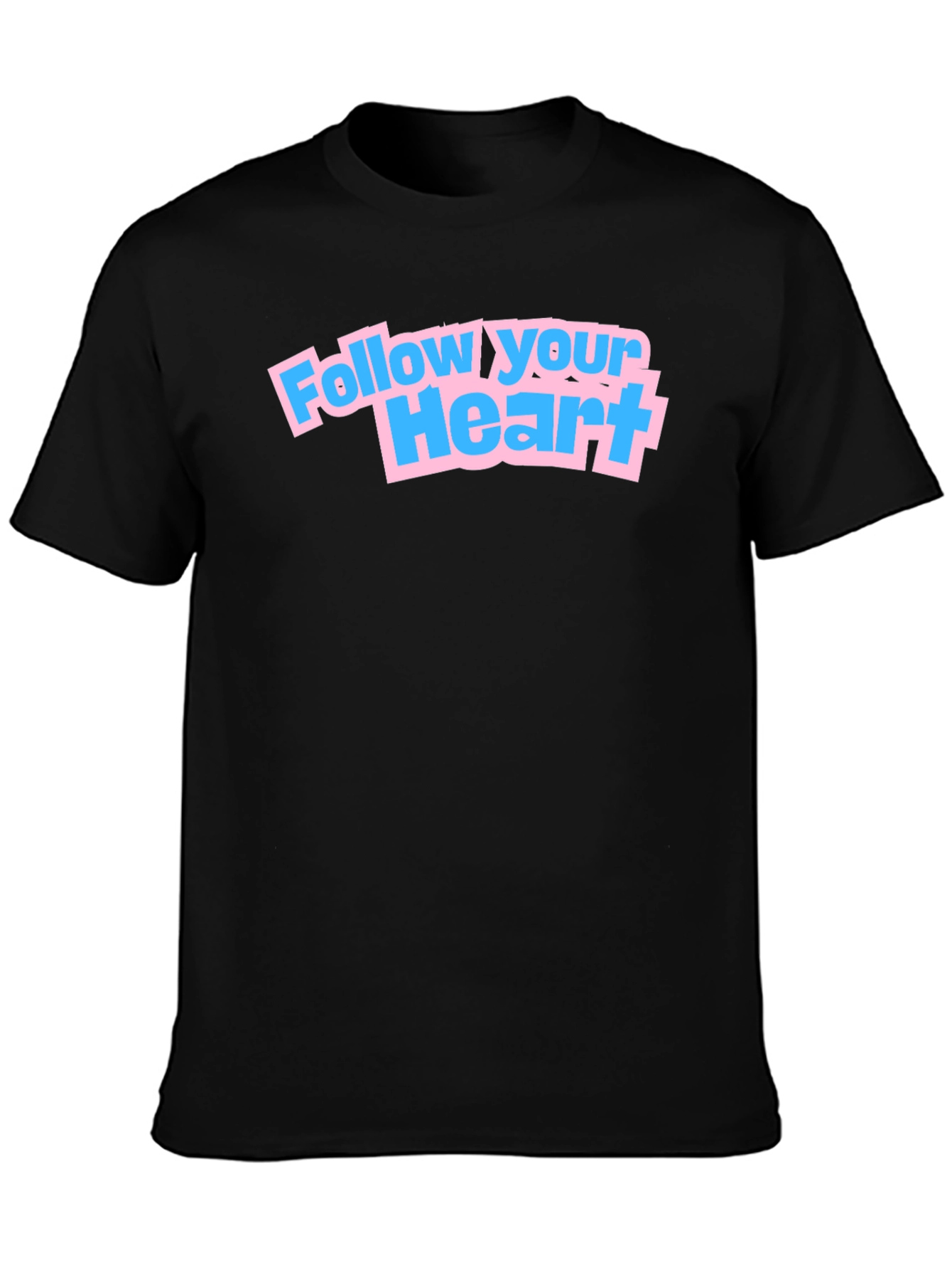 Follow Your Heart Graphic Tee - Black