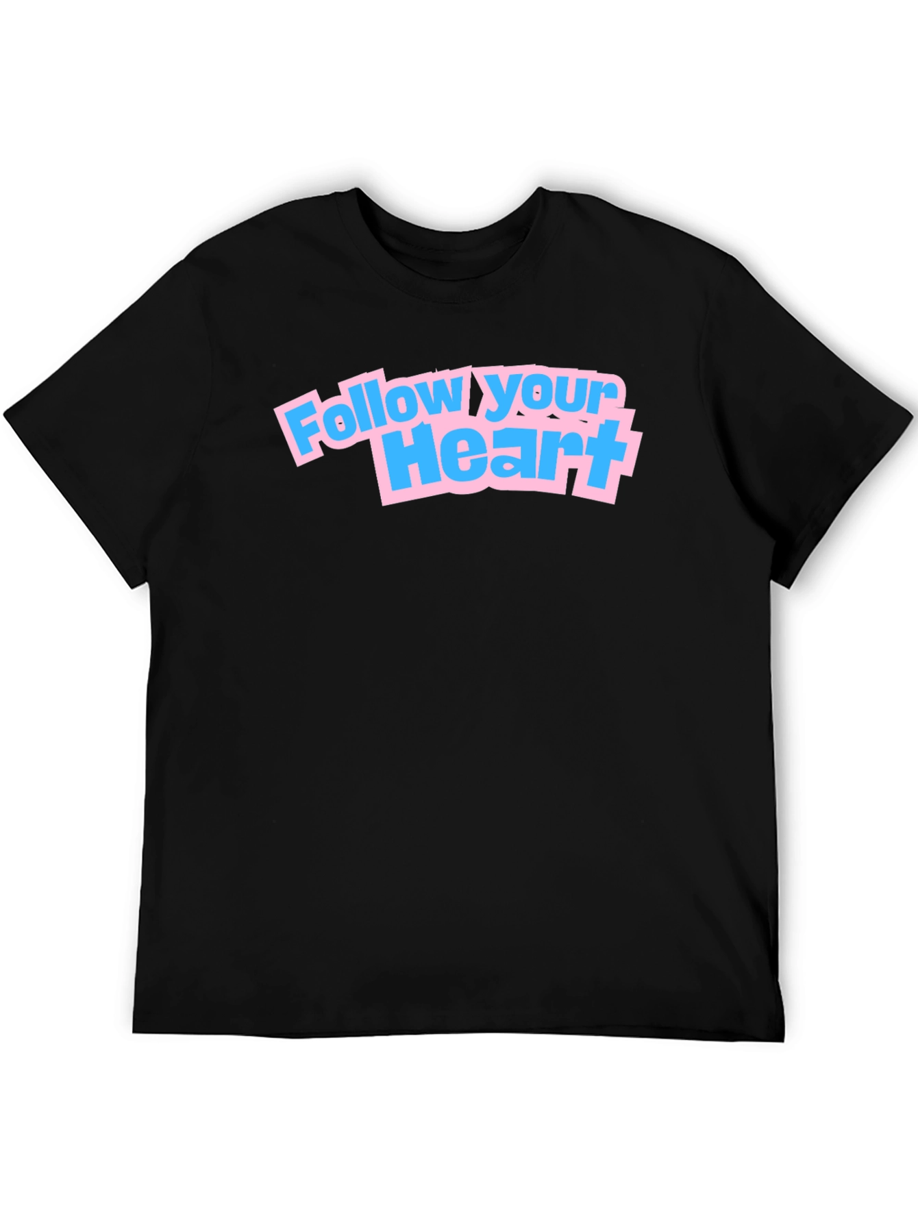Follow Your Heart Graphic Tee - Black