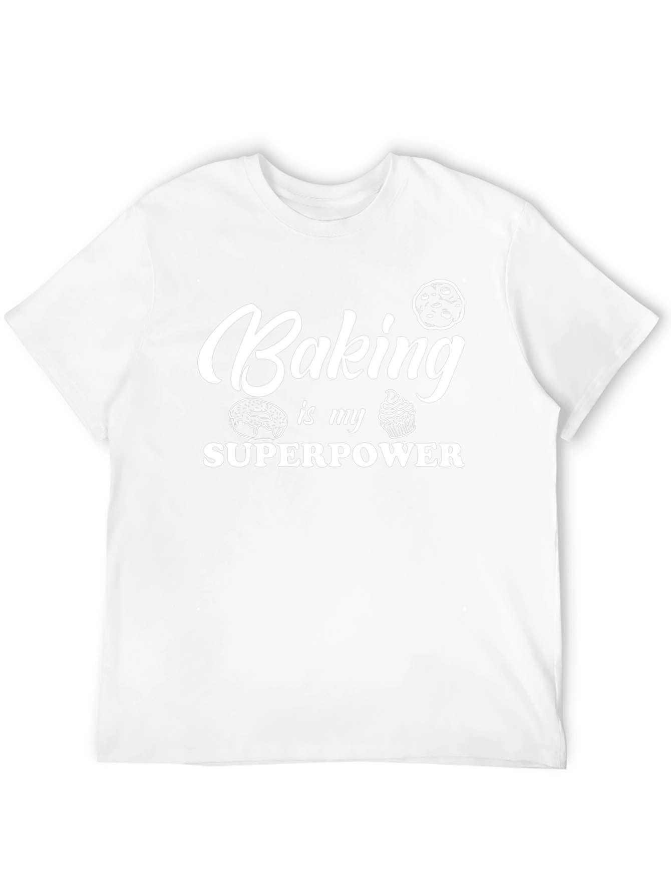 Baking is My Superpower T-Shirt - Black Graphic Tee