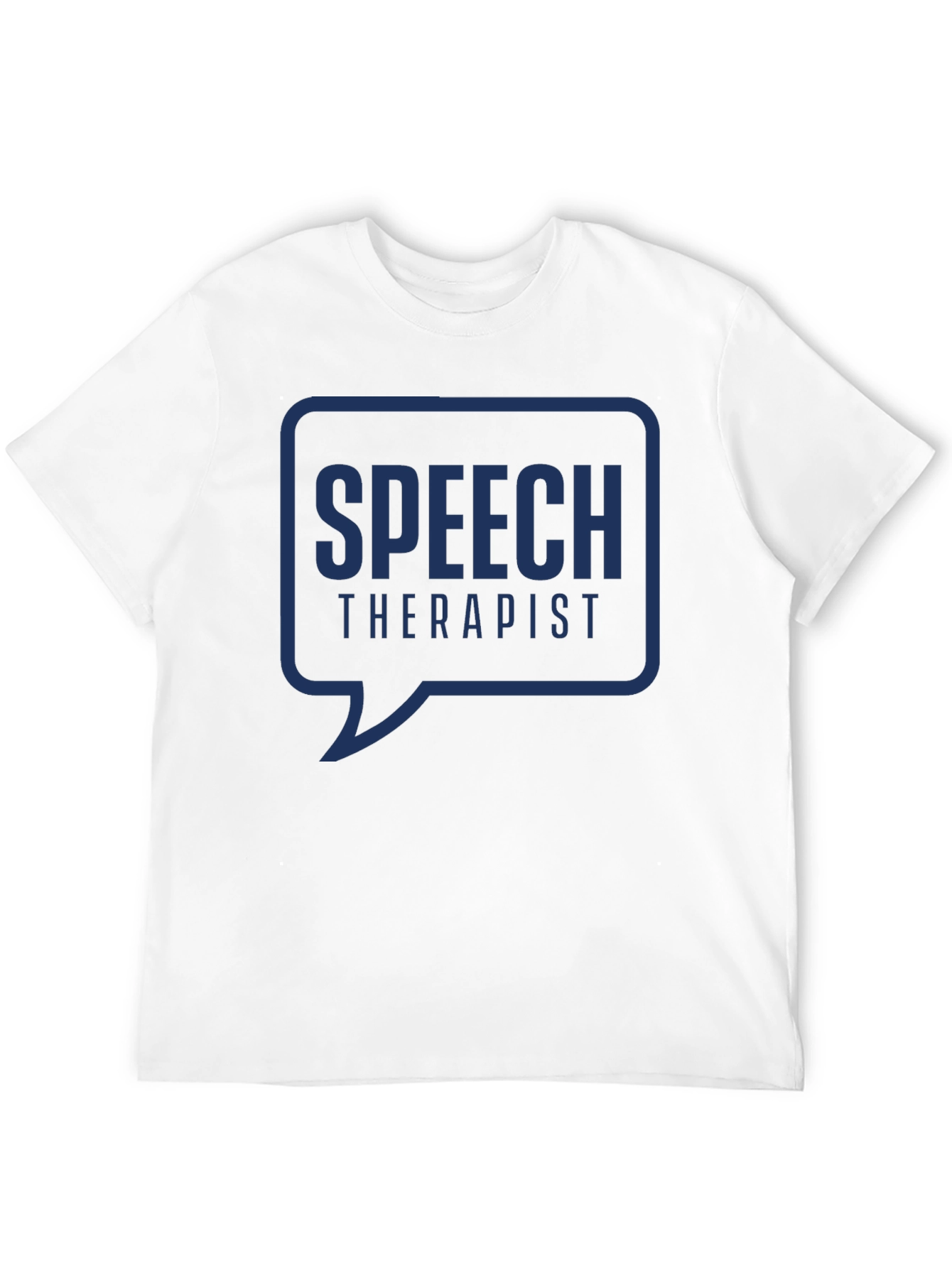 Speech Therapist T-Shirt: Blue Bubble Design