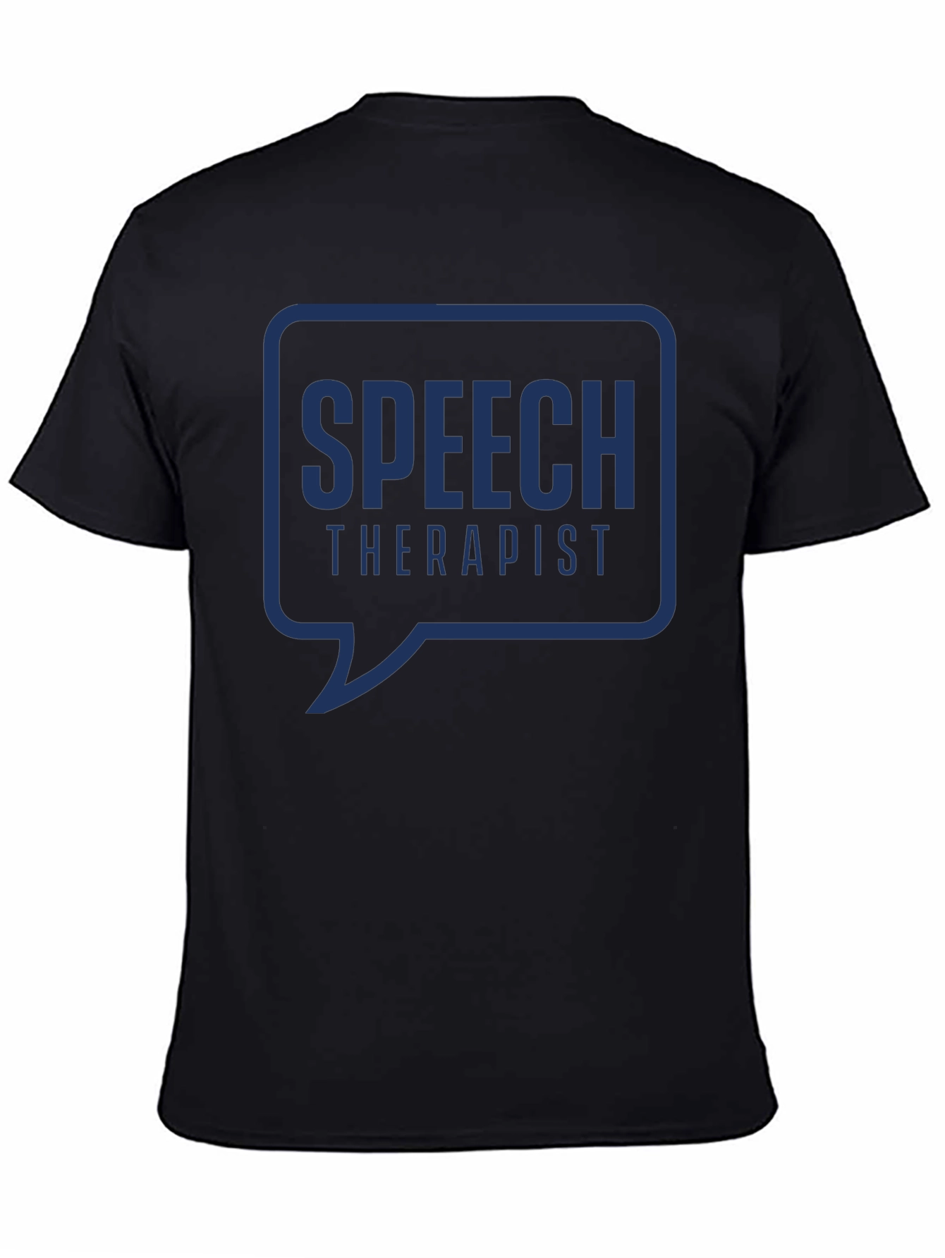 Speech Therapist T-Shirt: Blue Bubble Design