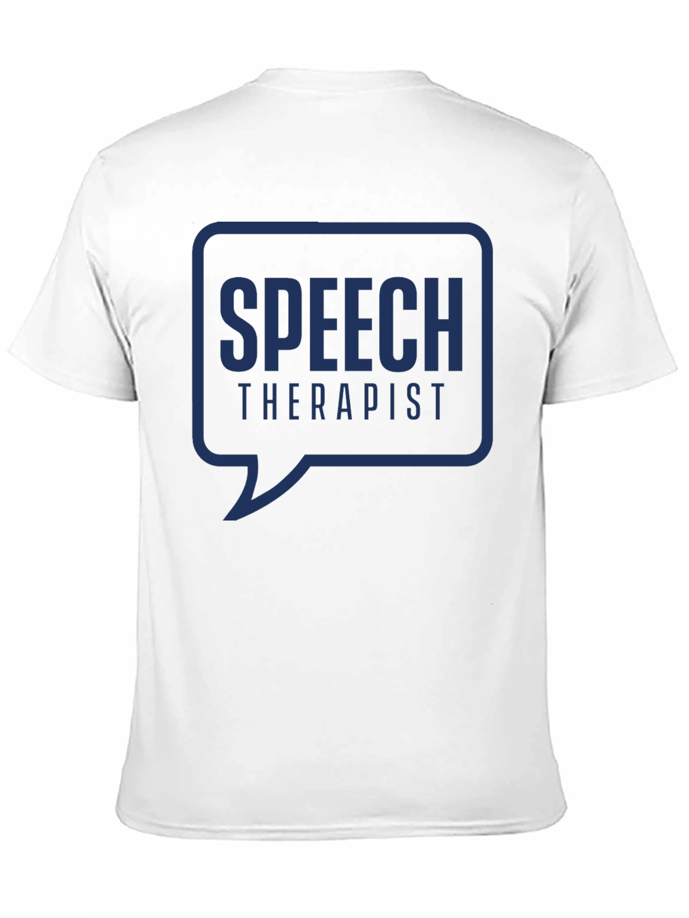 Speech Therapist T-Shirt: Blue Bubble Design
