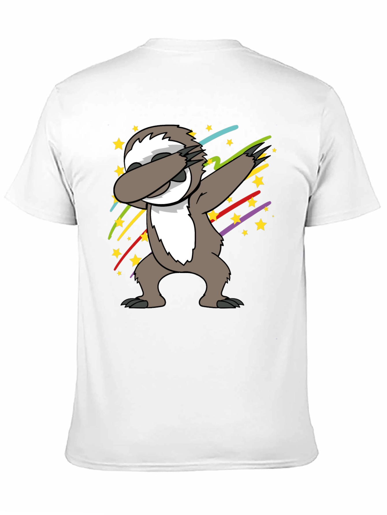 Dabbing Sloth T-Shirt - Fun Cartoon Graphic Tee