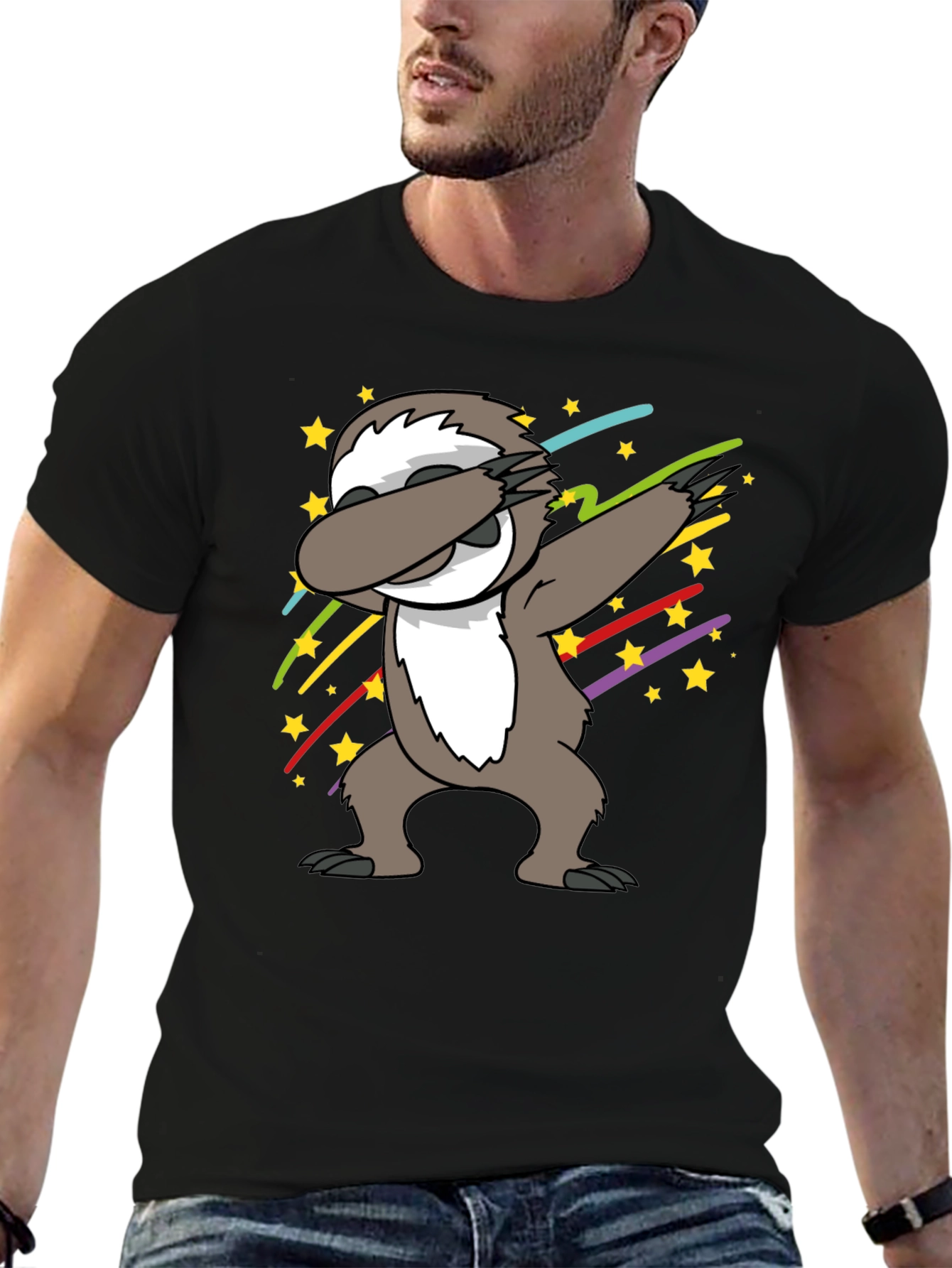 Dabbing Sloth T-Shirt - Fun Cartoon Graphic Tee