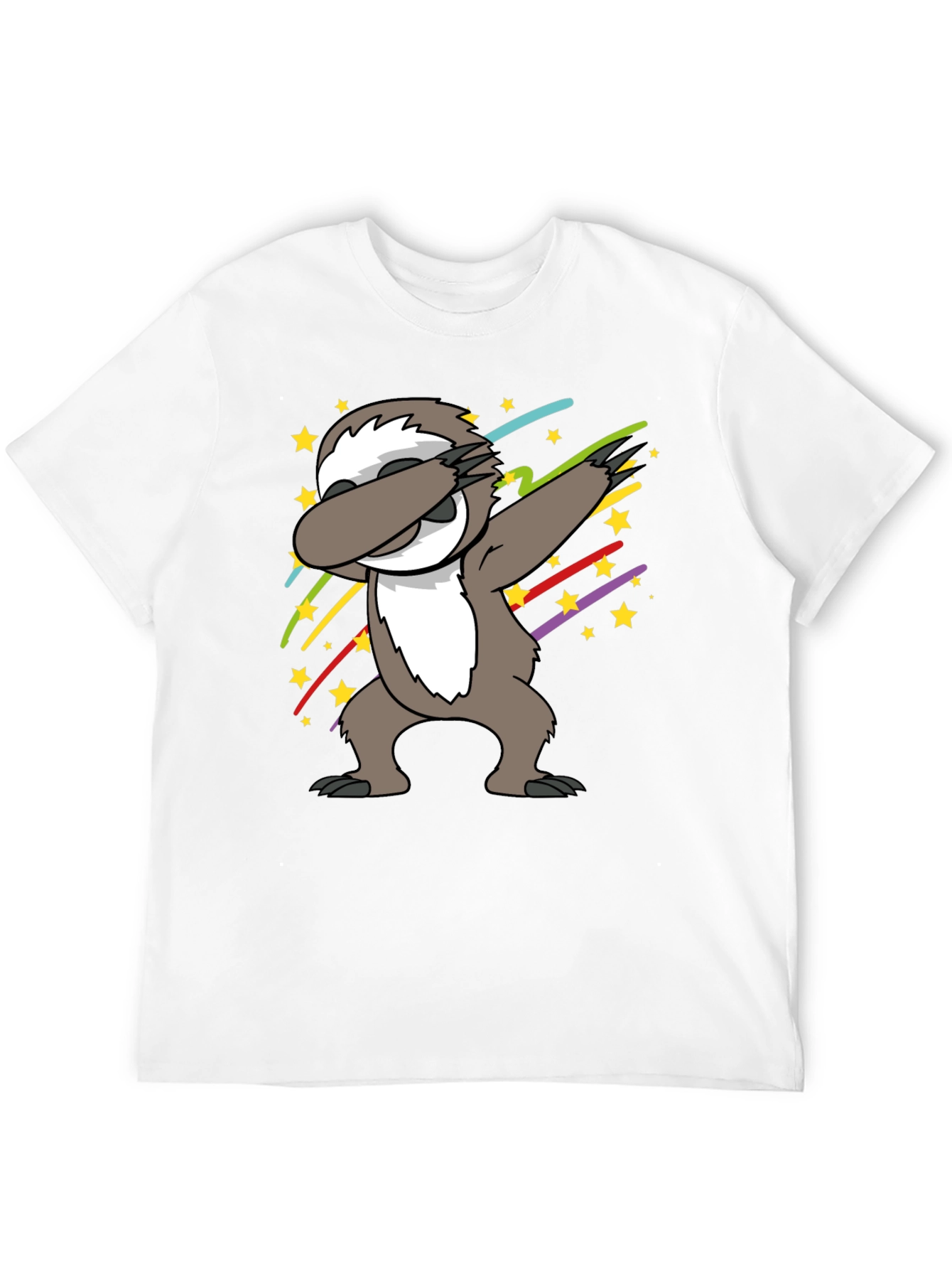 Dabbing Sloth T-Shirt - Fun Cartoon Graphic Tee