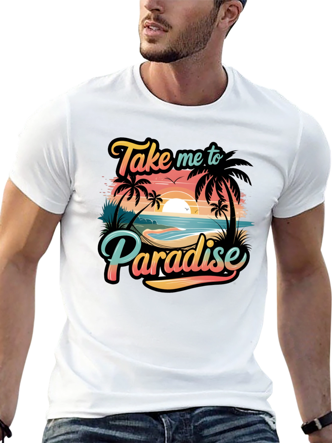 Paradise T-Shirt: Beach Vibes Tropical Design