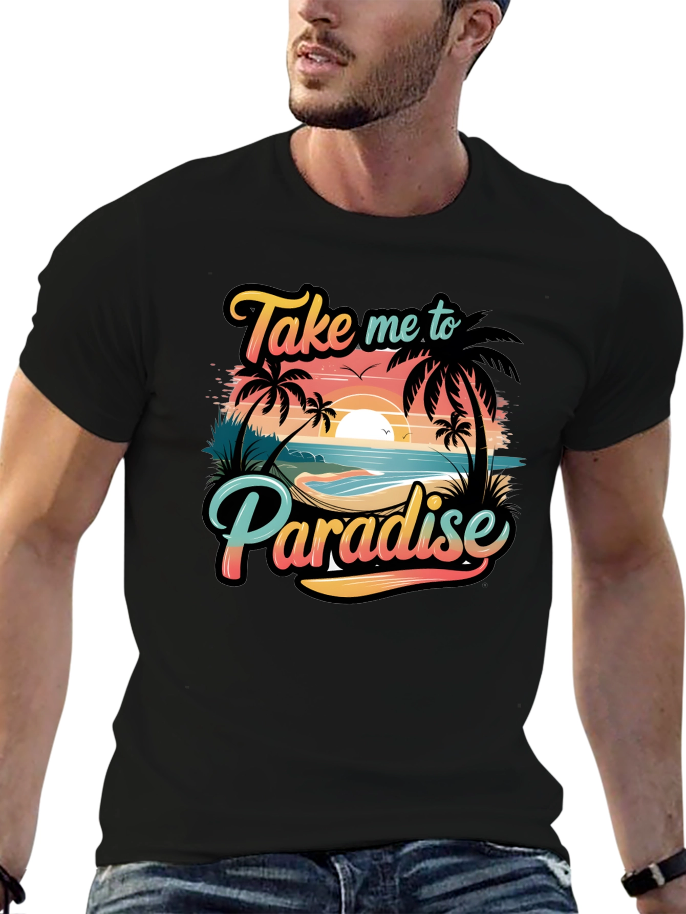 Paradise T-Shirt: Beach Vibes Tropical Design