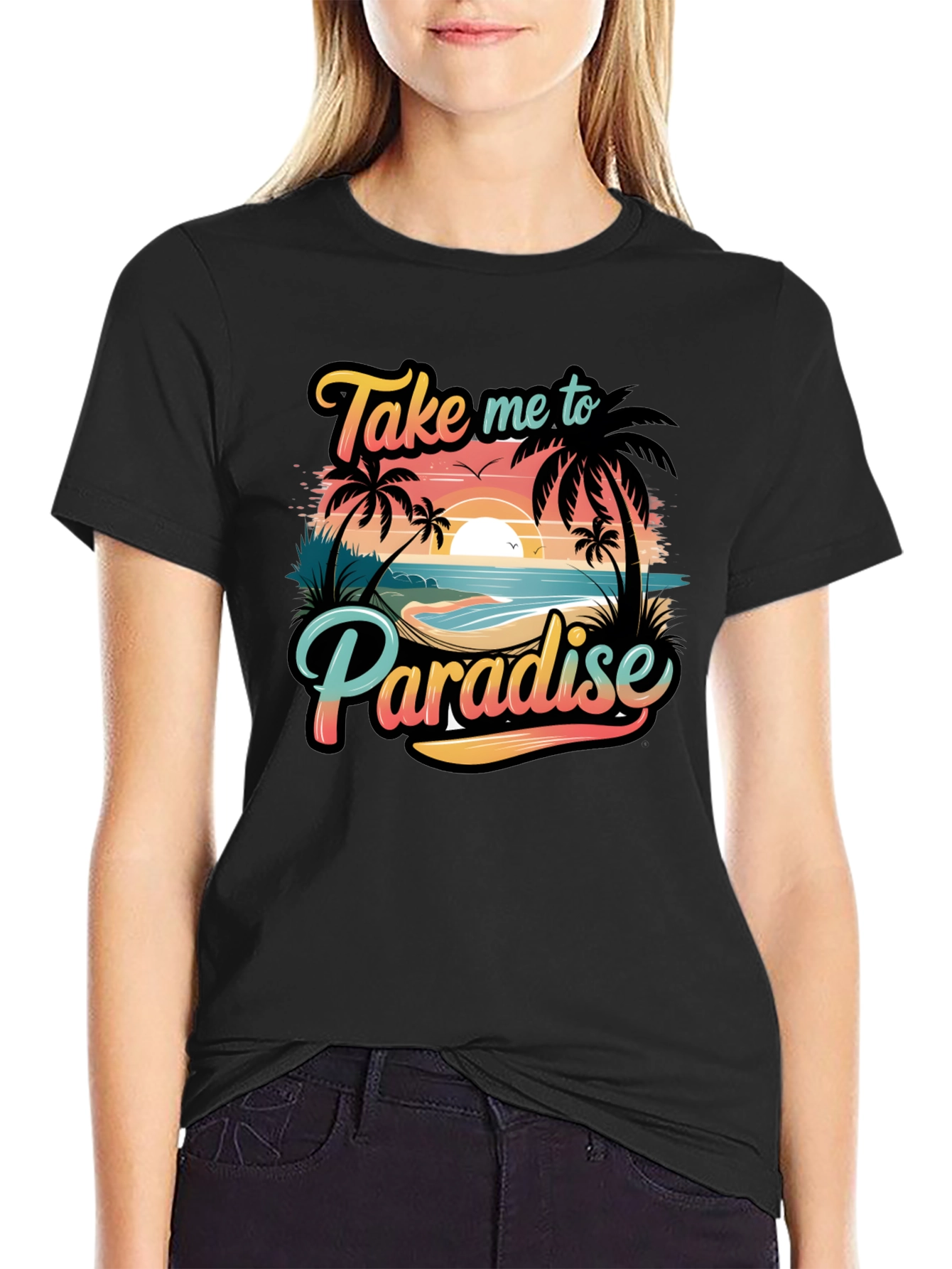 Paradise T-Shirt: Beach Vibes Tropical Design