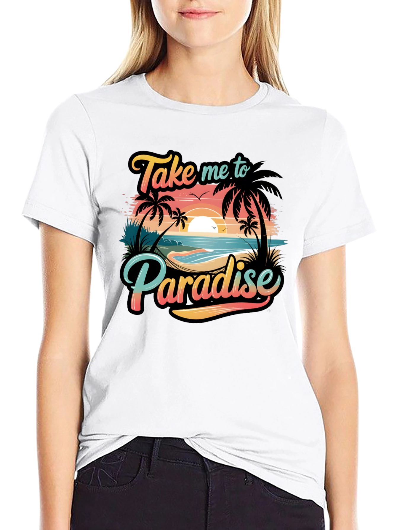 Paradise T-Shirt: Beach Vibes Tropical Design