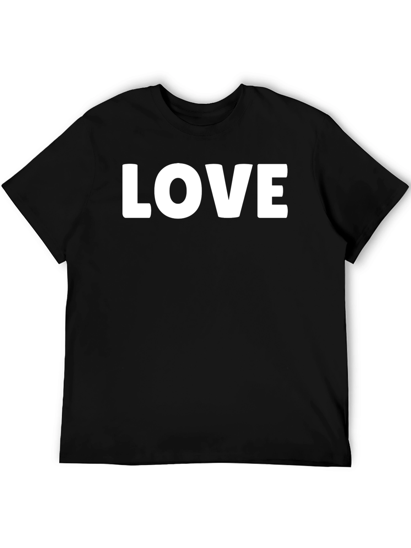 Love T-Shirt - Black Crew Neck Tee