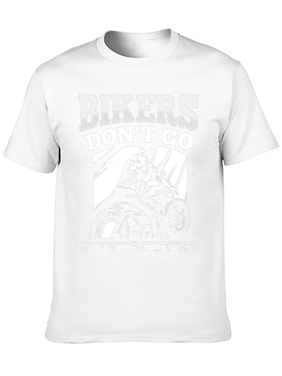 Bikers Dont Go Old They Get Older Black T-Shirt