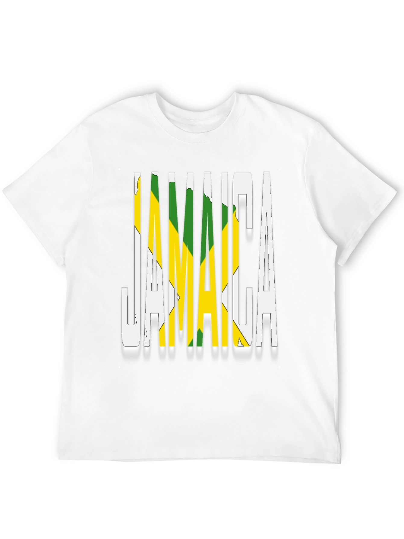 Jamaica Flag T-Shirt Black Novelty Graphic Tee