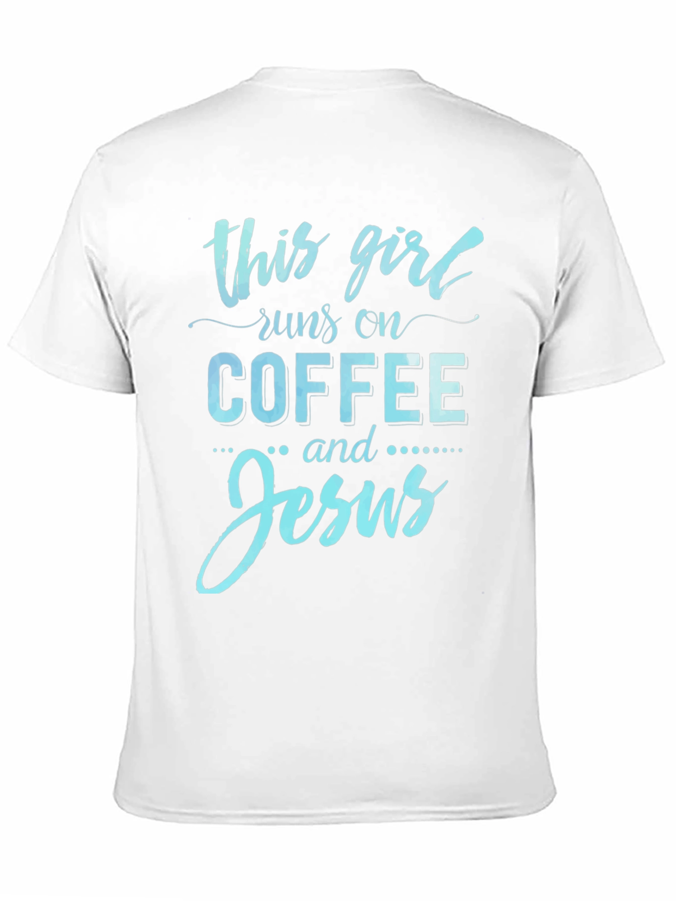 This Girl Runs On Coffee And Jesus Graphic Tee