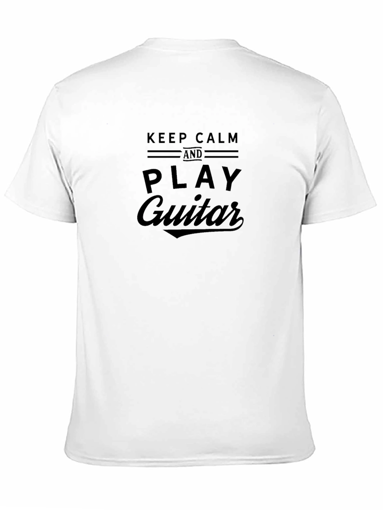 Keep Calm and Play Guitar Black T-Shirt