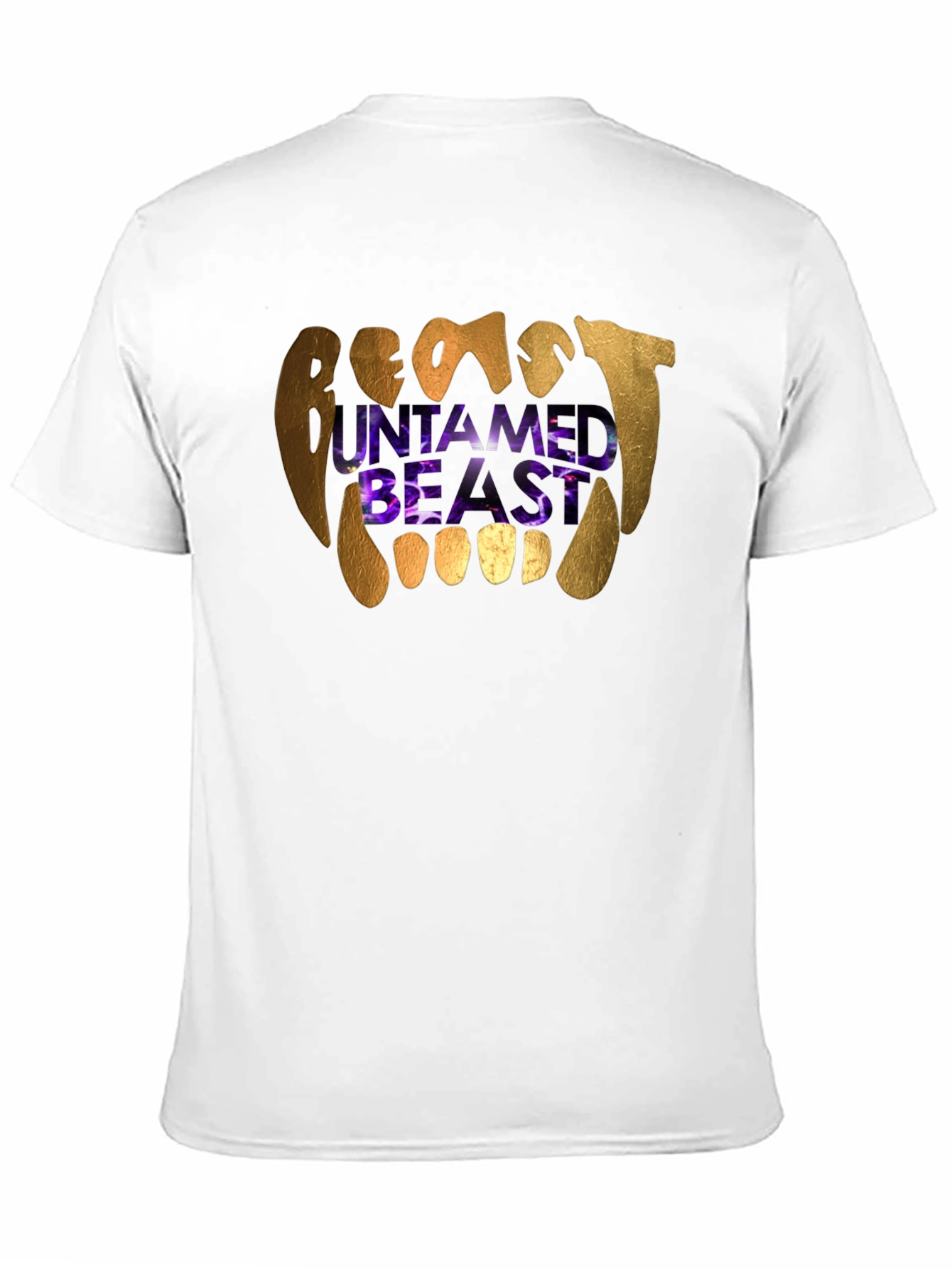 Untamed Beast Graphic Tee - Black Cotton T-Shirt