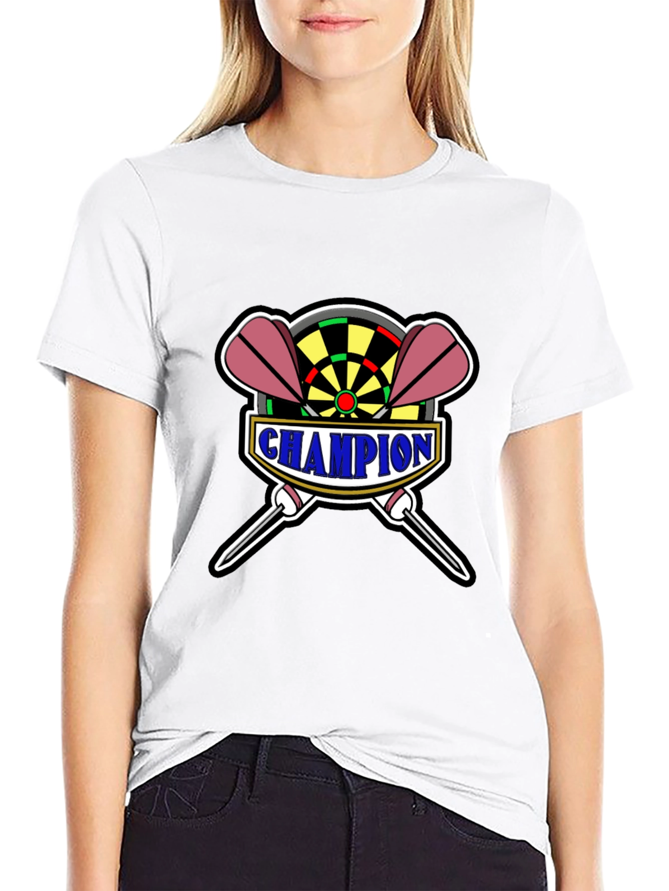Champion Dart T-Shirt - Dartboard Design