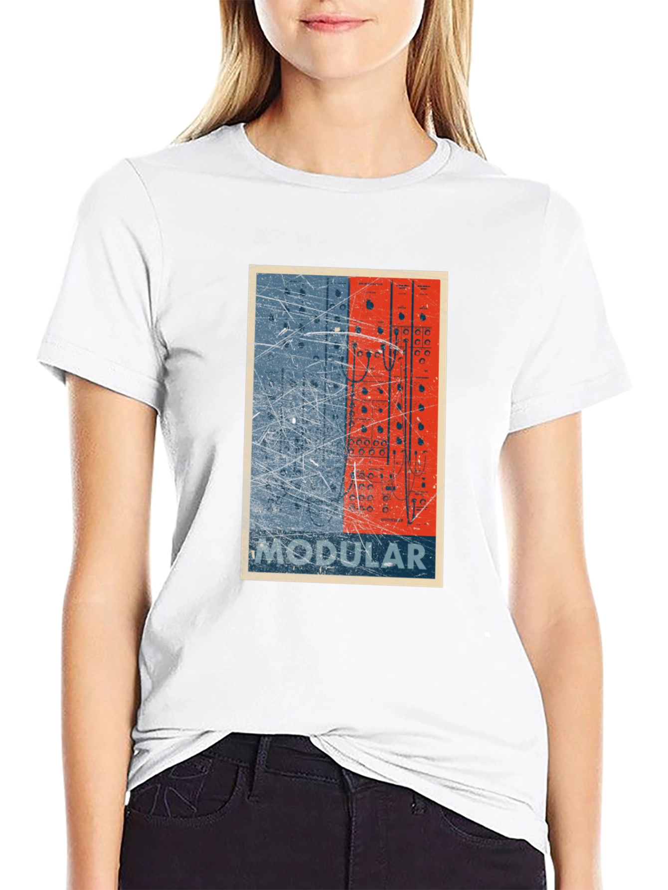 Modular Synth T-Shirt - Retro Electronic Music Design