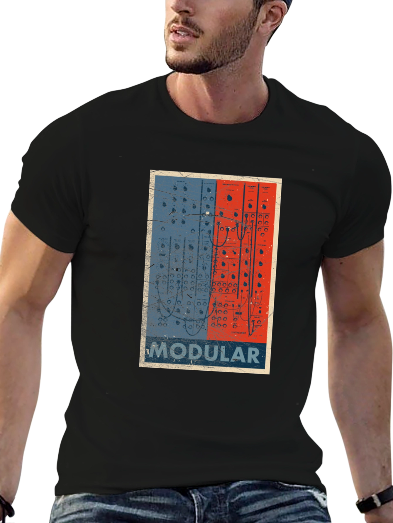 Modular Synth T-Shirt - Retro Electronic Music Design