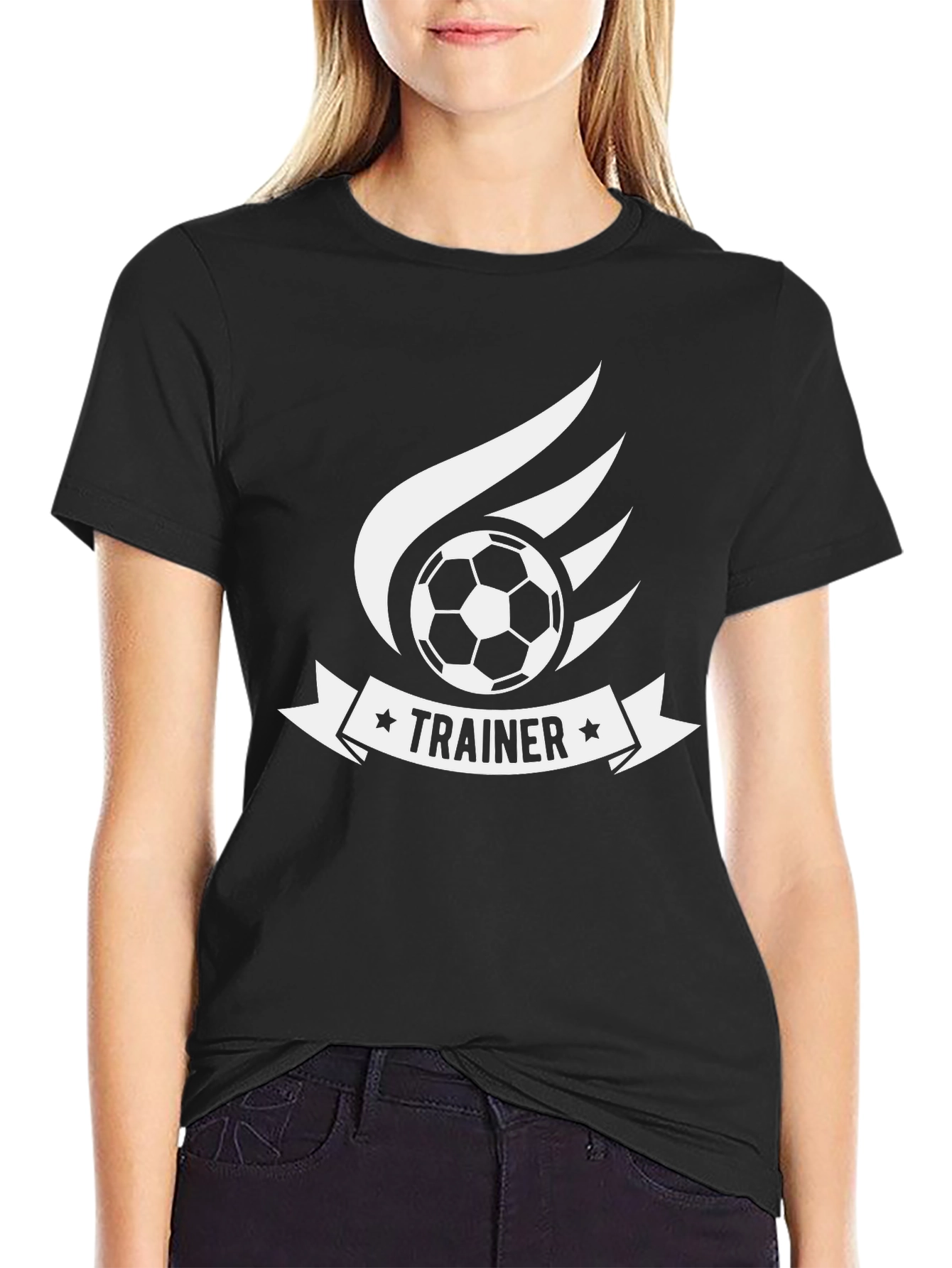Trainer Soccer Ball Graphic T-Shirt