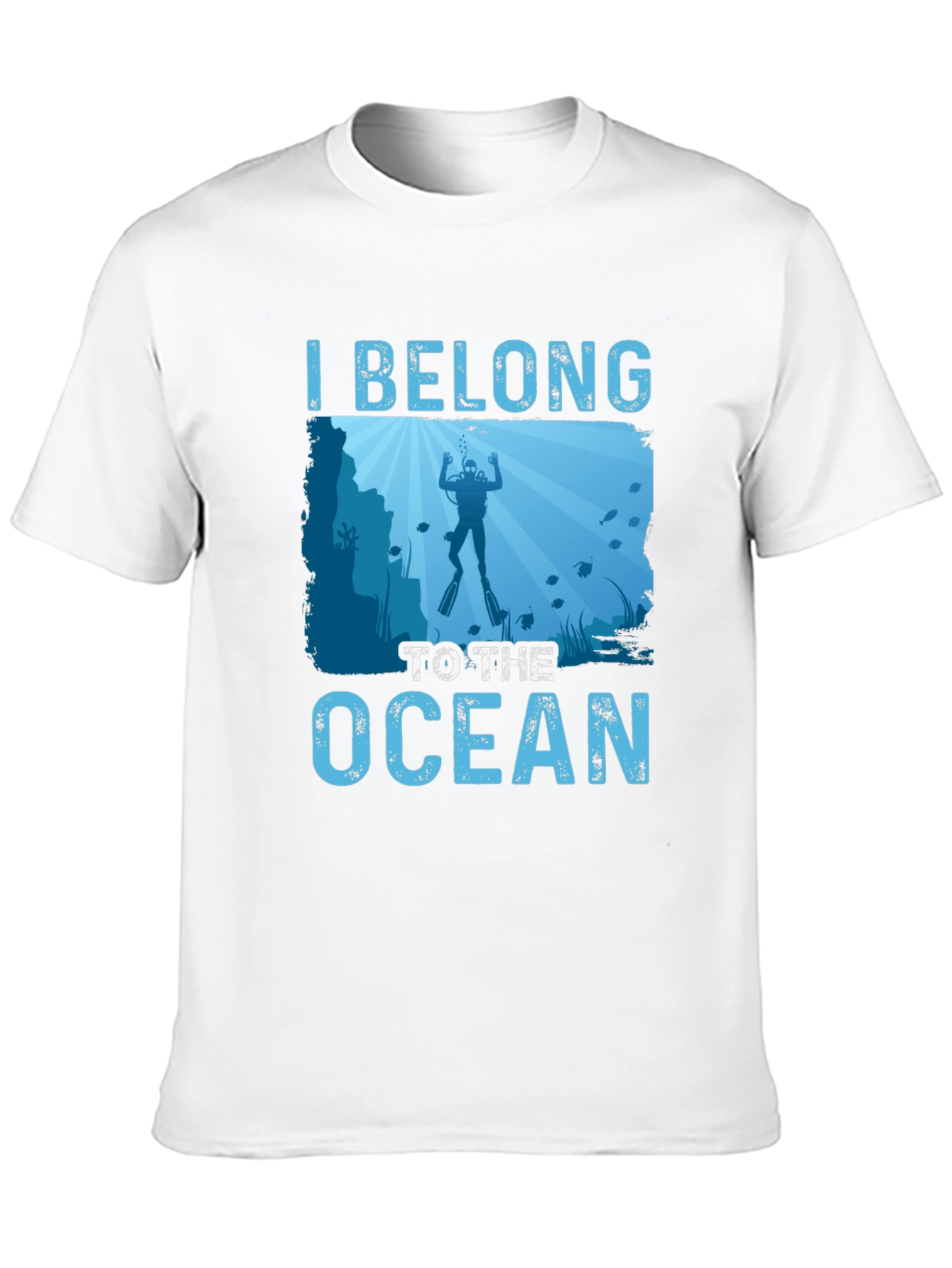 I Belong to the Ocean Diver Graphic T-Shirt
