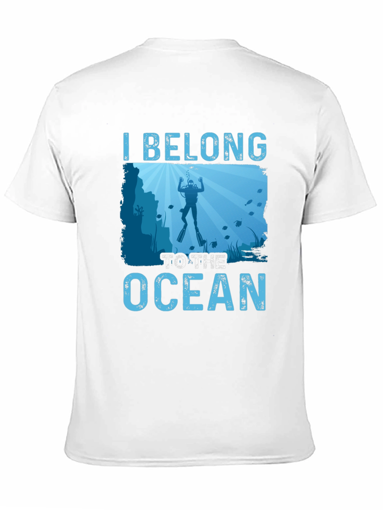 I Belong to the Ocean Diver Graphic T-Shirt