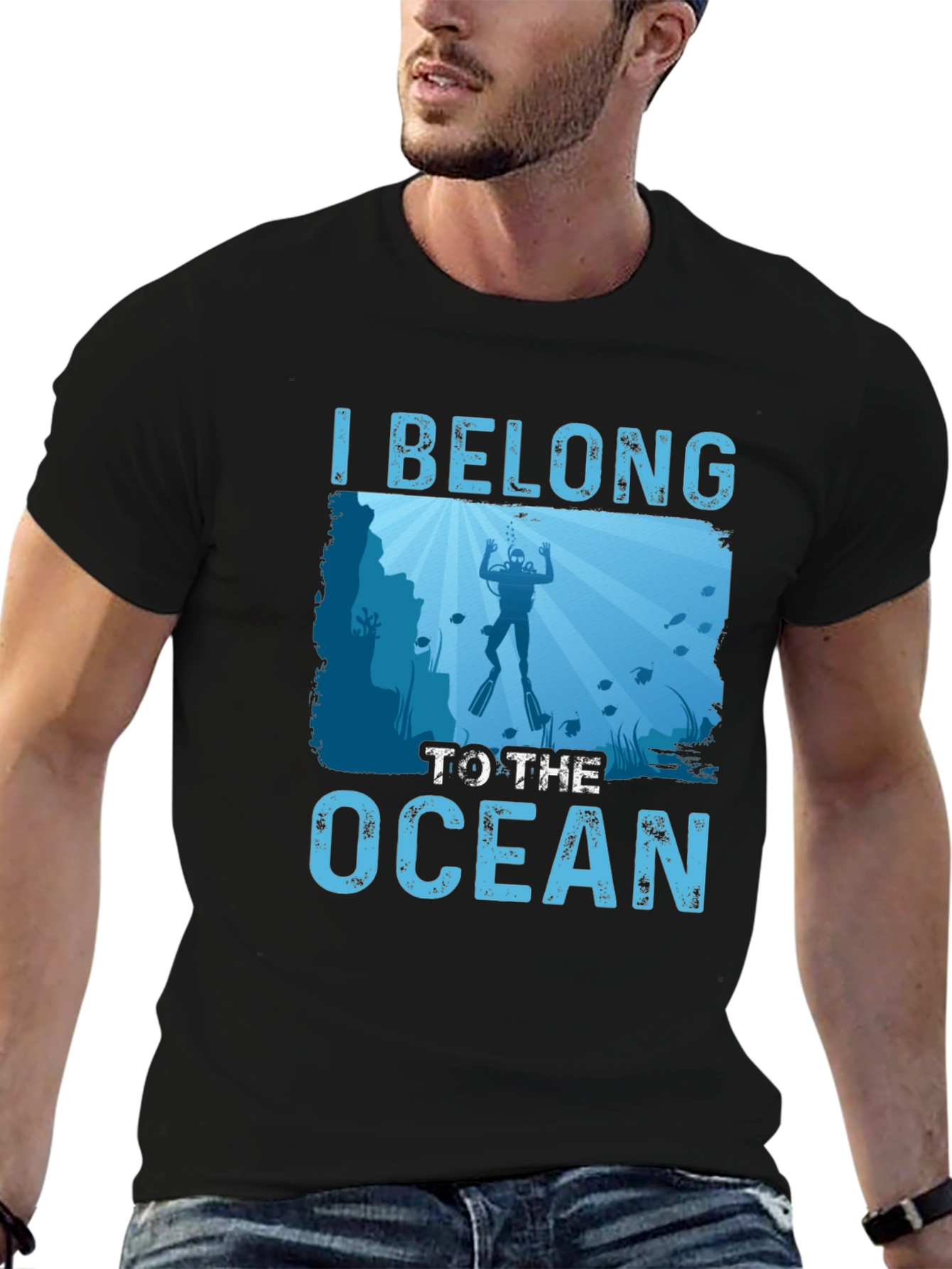 I Belong to the Ocean Diver Graphic T-Shirt