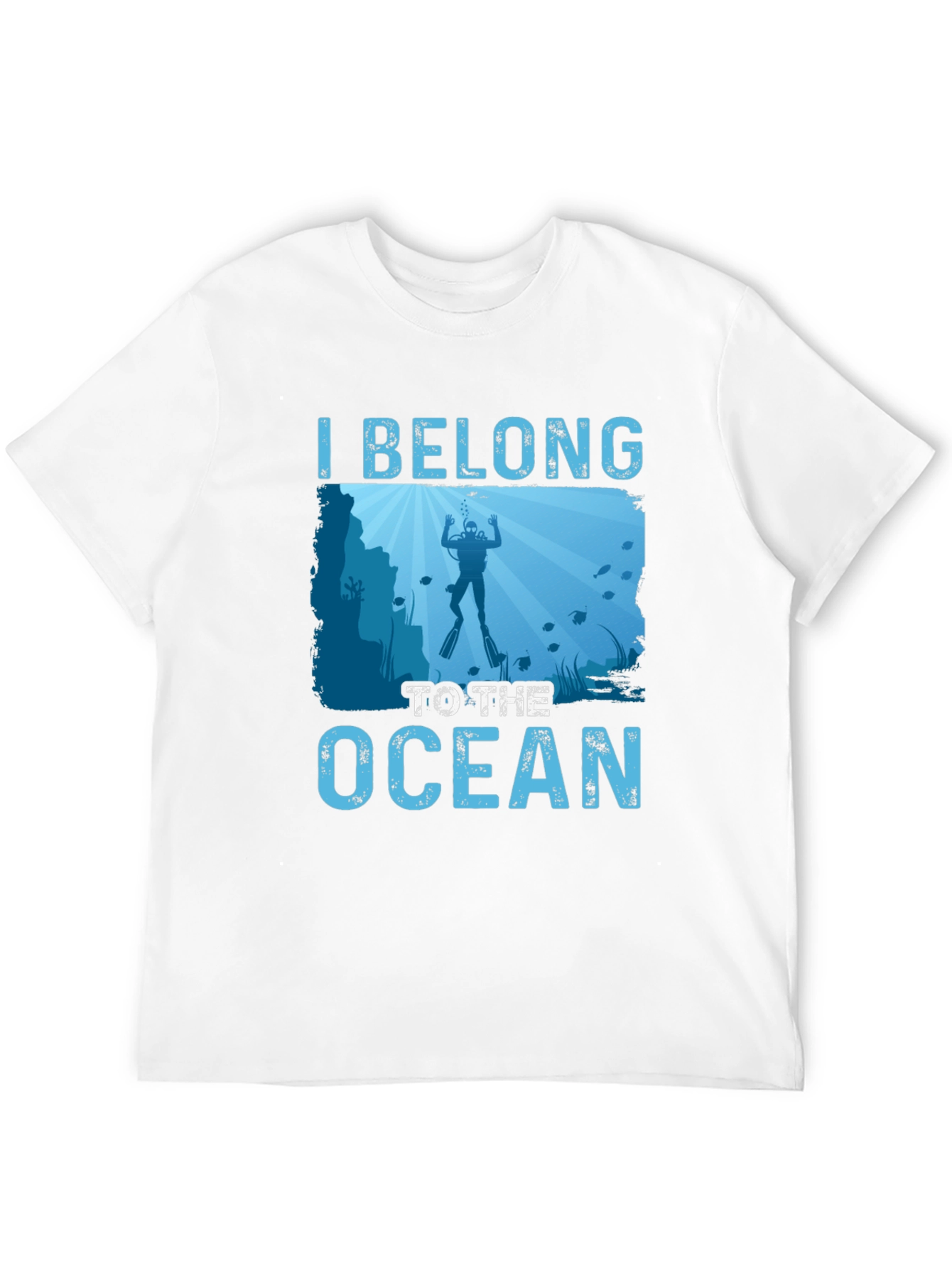 I Belong to the Ocean Diver Graphic T-Shirt