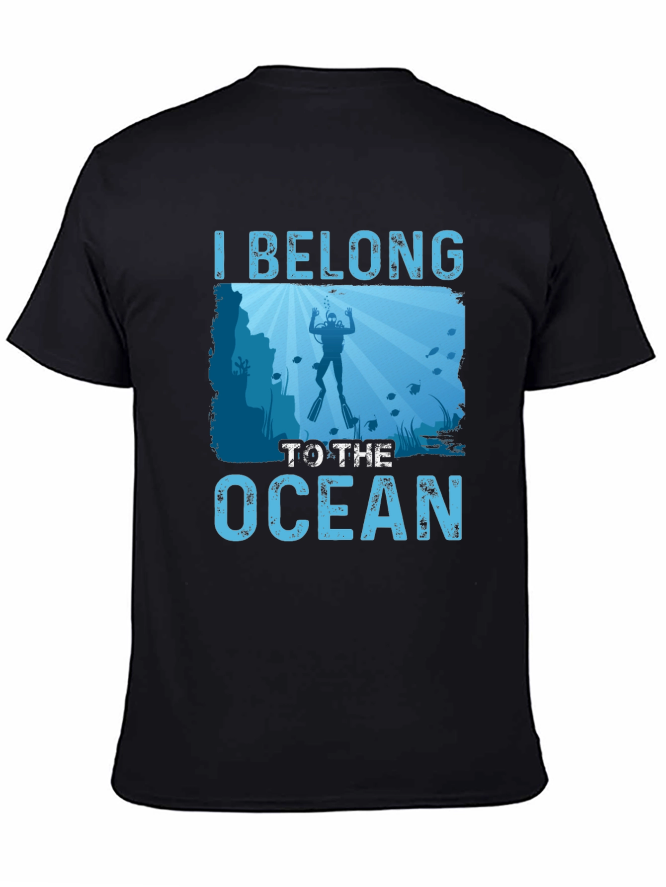 I Belong to the Ocean Diver Graphic T-Shirt