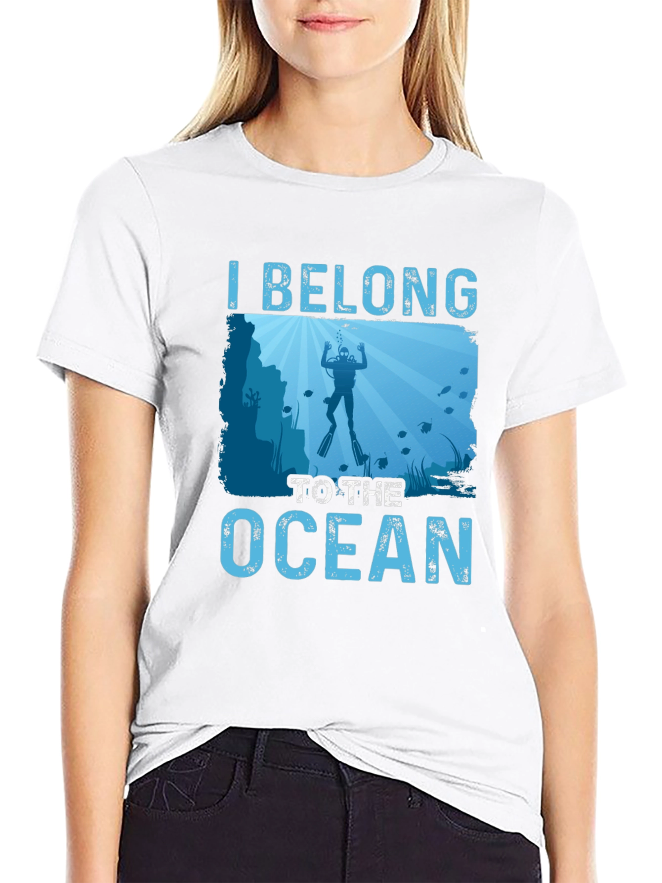 I Belong to the Ocean Diver Graphic T-Shirt