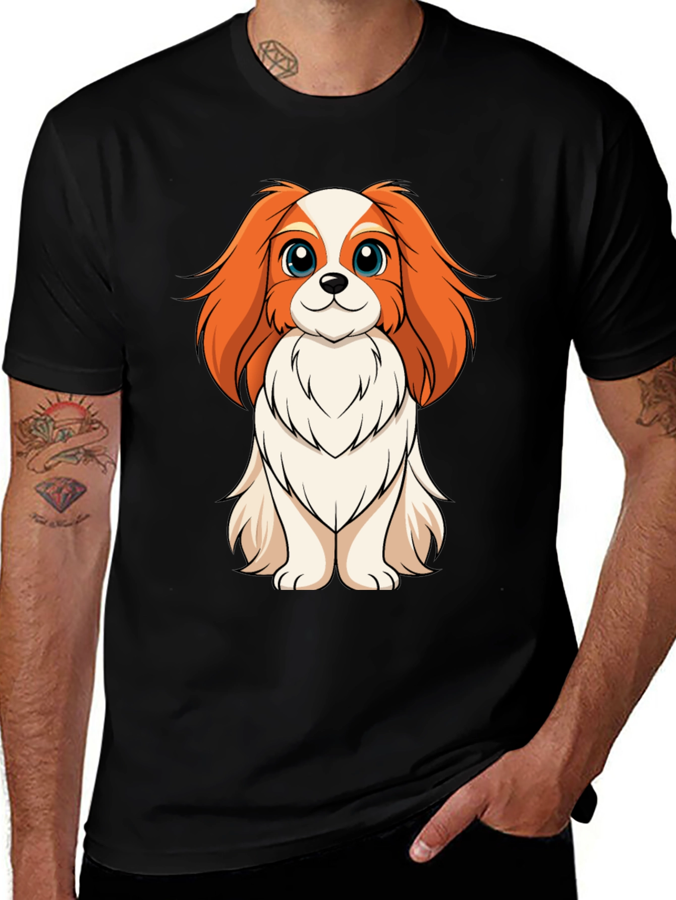 Cute Cavalier Spaniel Dog T-Shirt