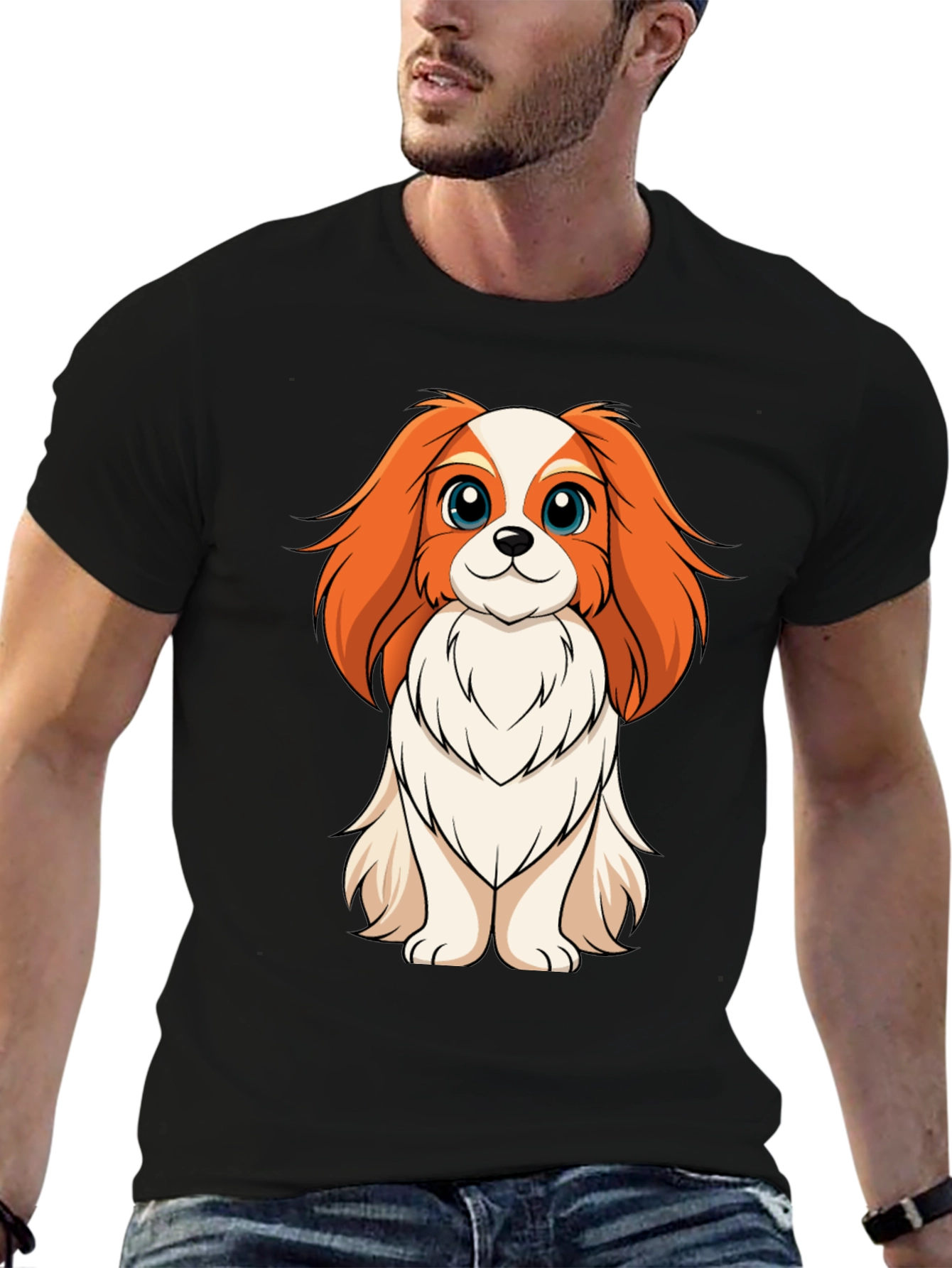 Cute Cavalier Spaniel Dog T-Shirt