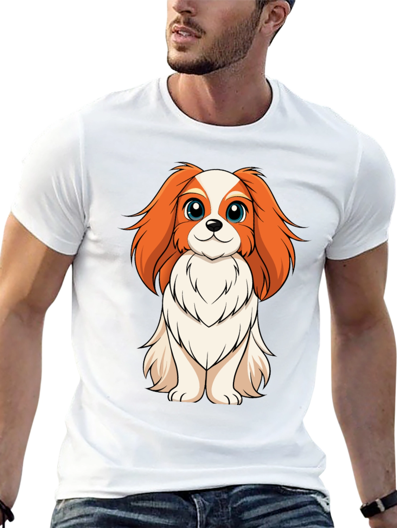 Cute Cavalier Spaniel Dog T-Shirt