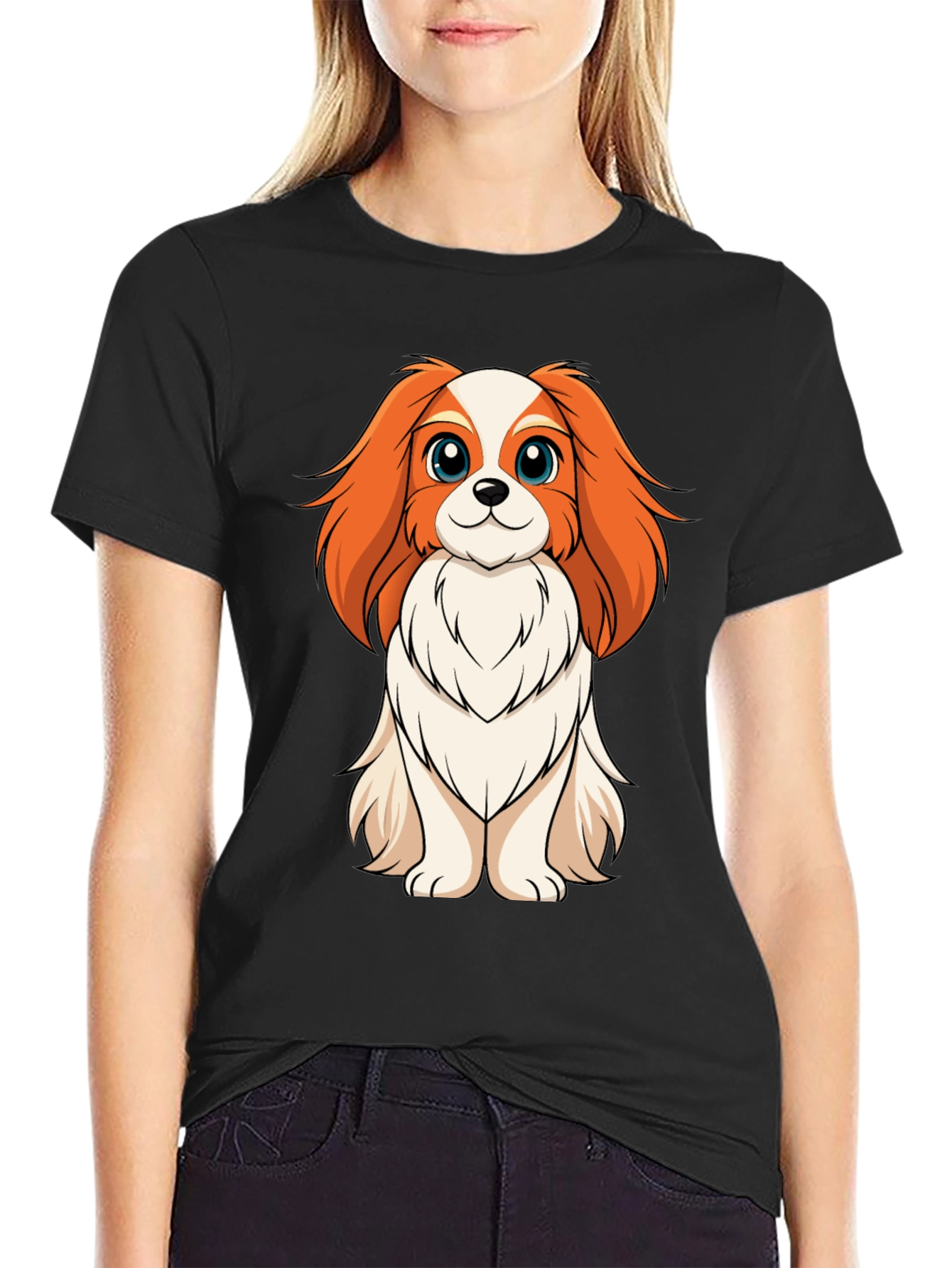 Cute Cavalier Spaniel Dog T-Shirt