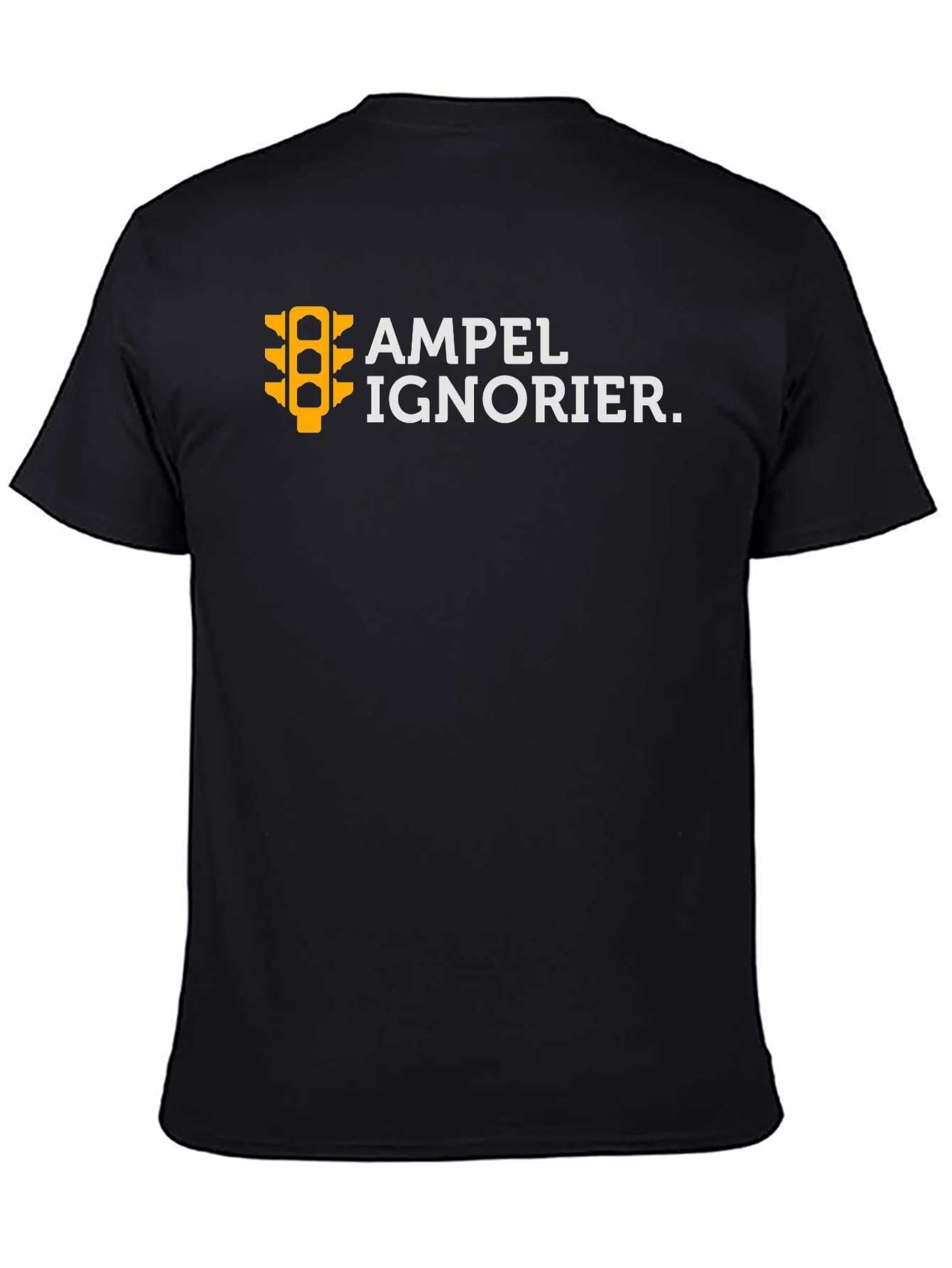 Ampel Ignorier Graphic Tee - Black Cotton T-Shirt