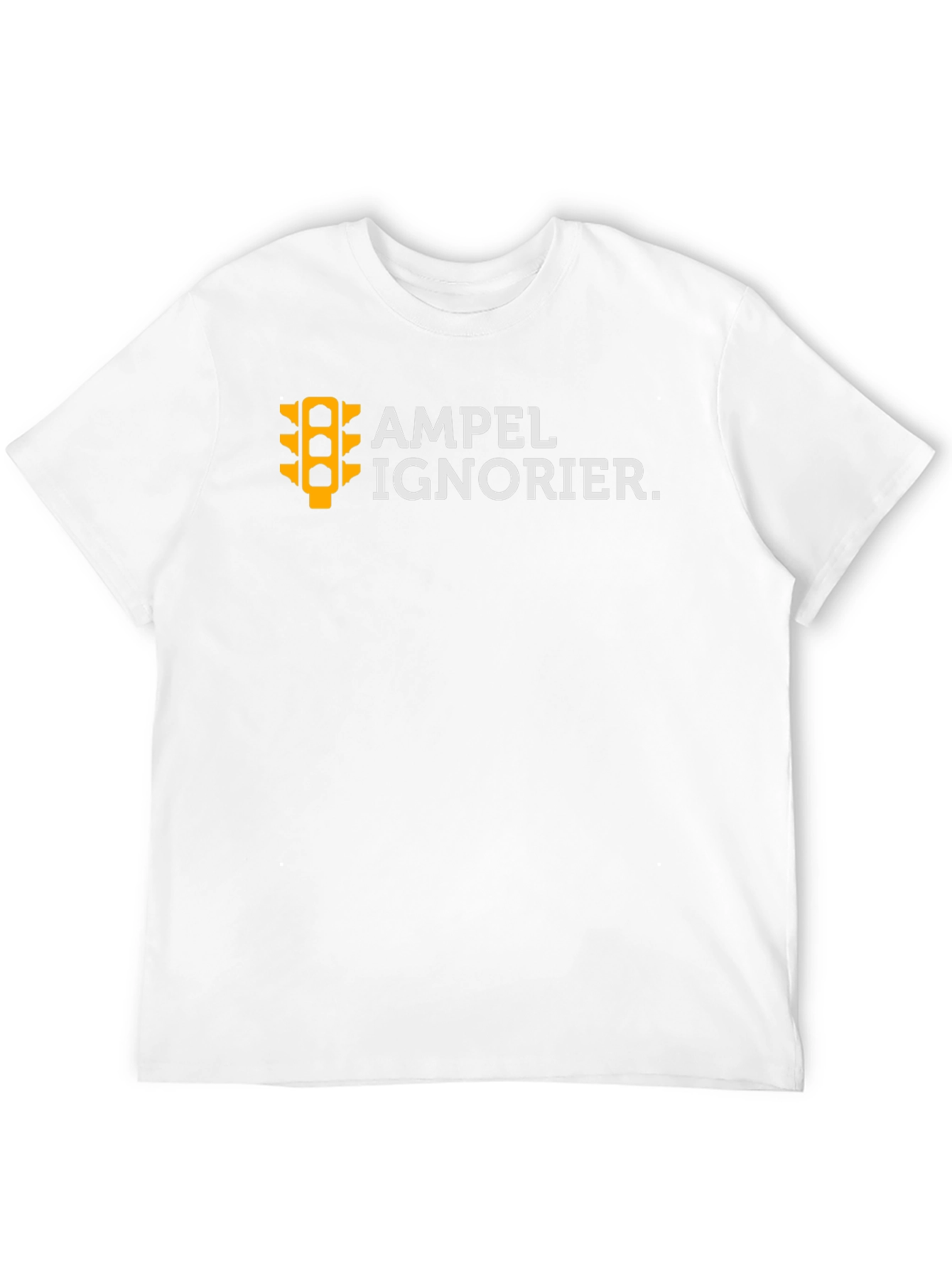 Ampel Ignorier Graphic Tee - Black Cotton T-Shirt