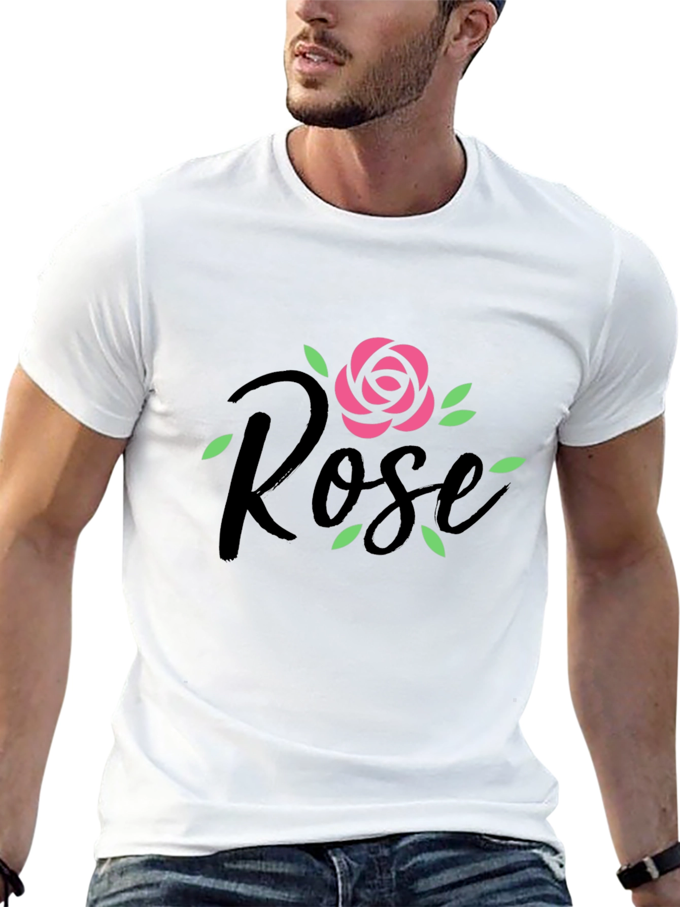 Black Rose Graphic Tee - Stylish Casual Wear