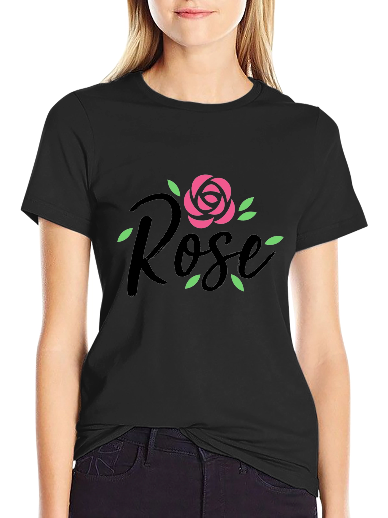 Black Rose Graphic Tee - Stylish Casual Wear