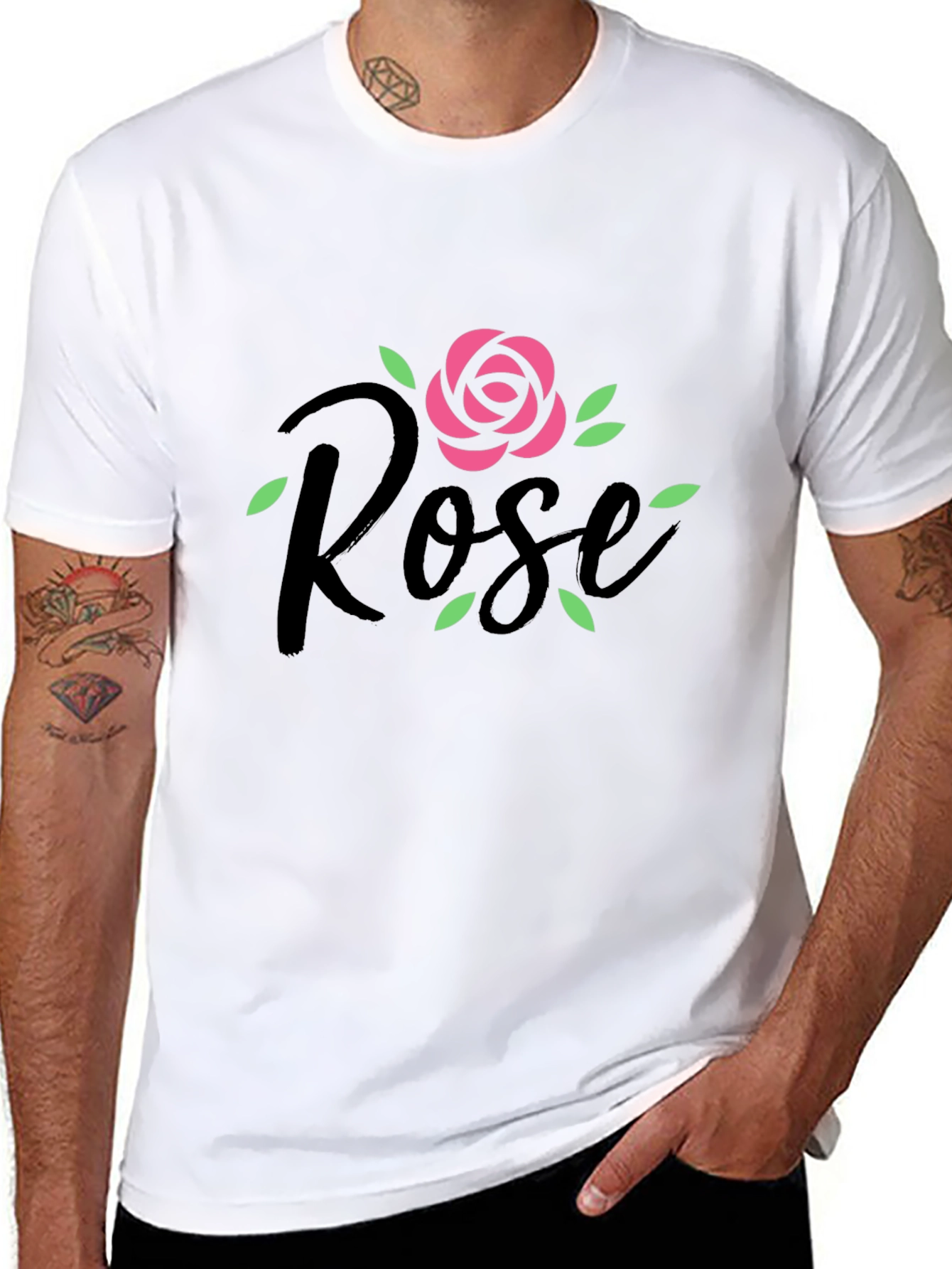 Black Rose Graphic Tee - Stylish Casual Wear