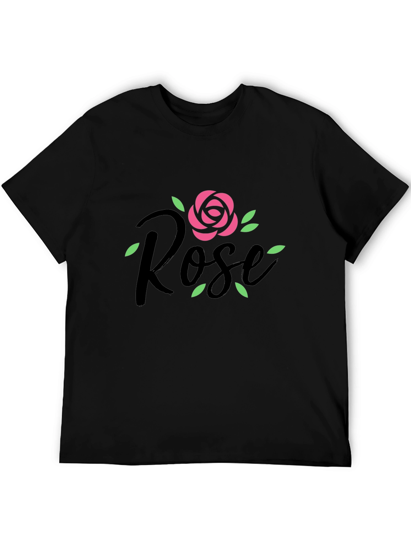 Black Rose Graphic Tee - Stylish Casual Wear