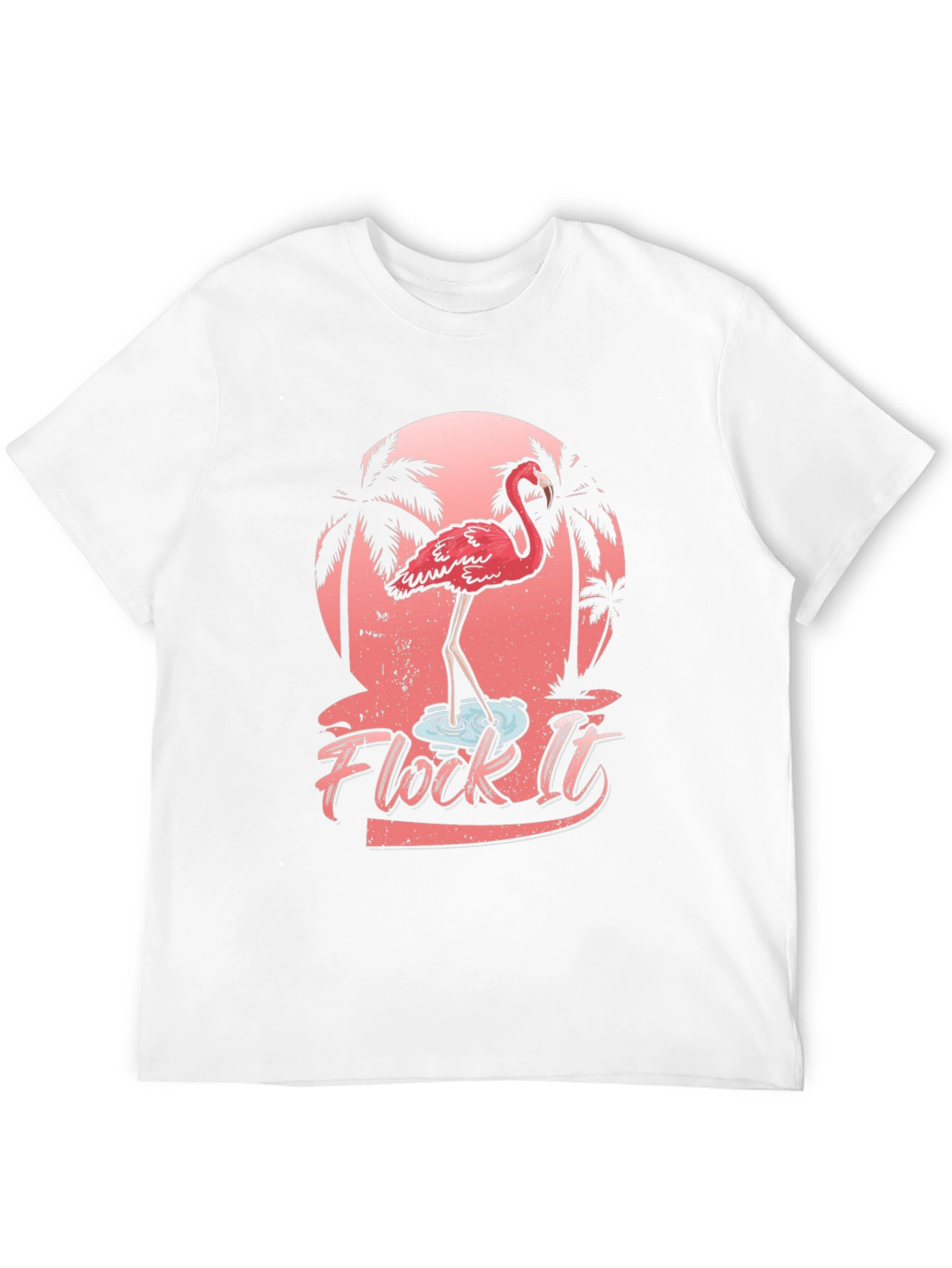 Flock It Flamingo Graphic T-Shirt - Tropical Black Tee