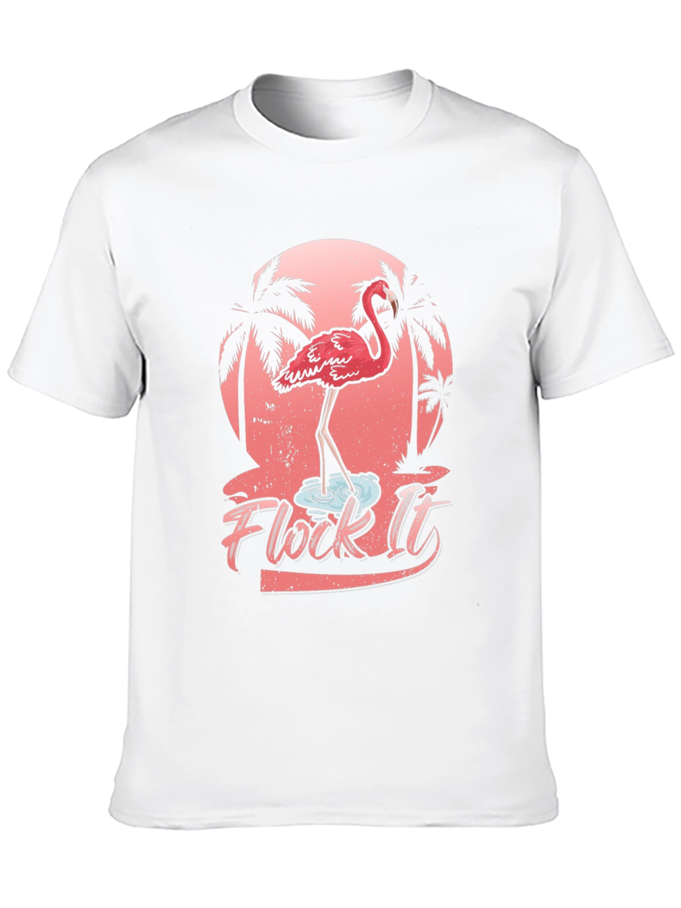 Flock It Flamingo Graphic T-Shirt - Tropical Black Tee