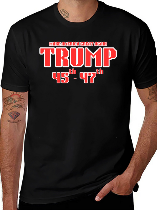 Trump MAGA 45th-47th Graphic T-Shirt