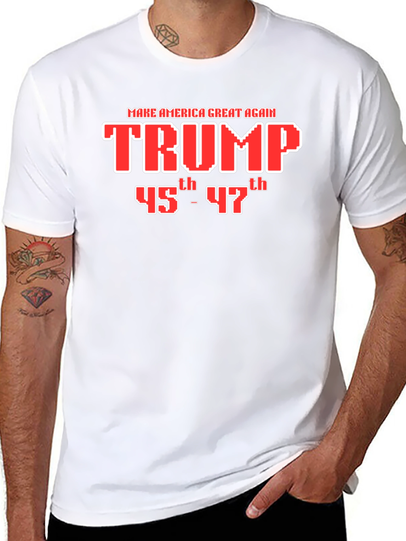 Trump MAGA 45th-47th Graphic T-Shirt