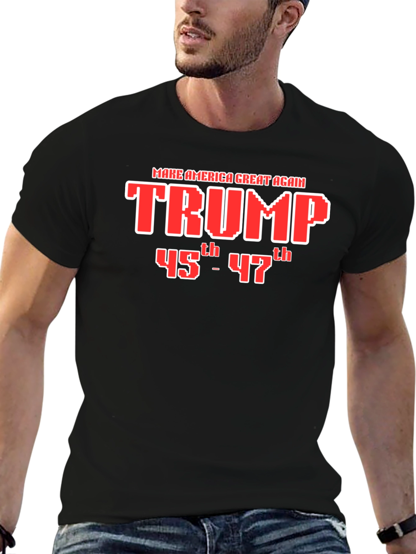 Trump MAGA 45th-47th Graphic T-Shirt
