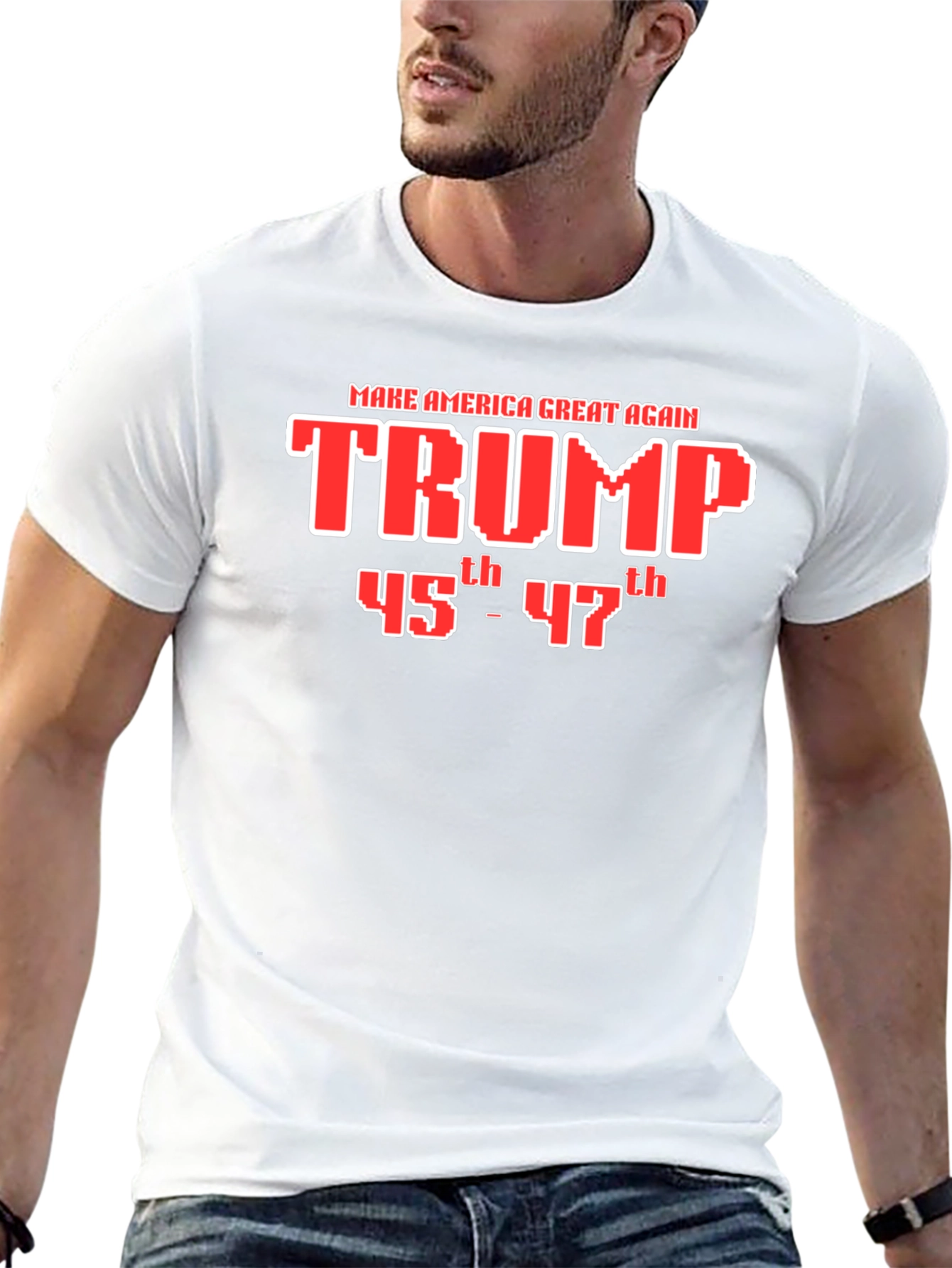 Trump MAGA 45th-47th Graphic T-Shirt