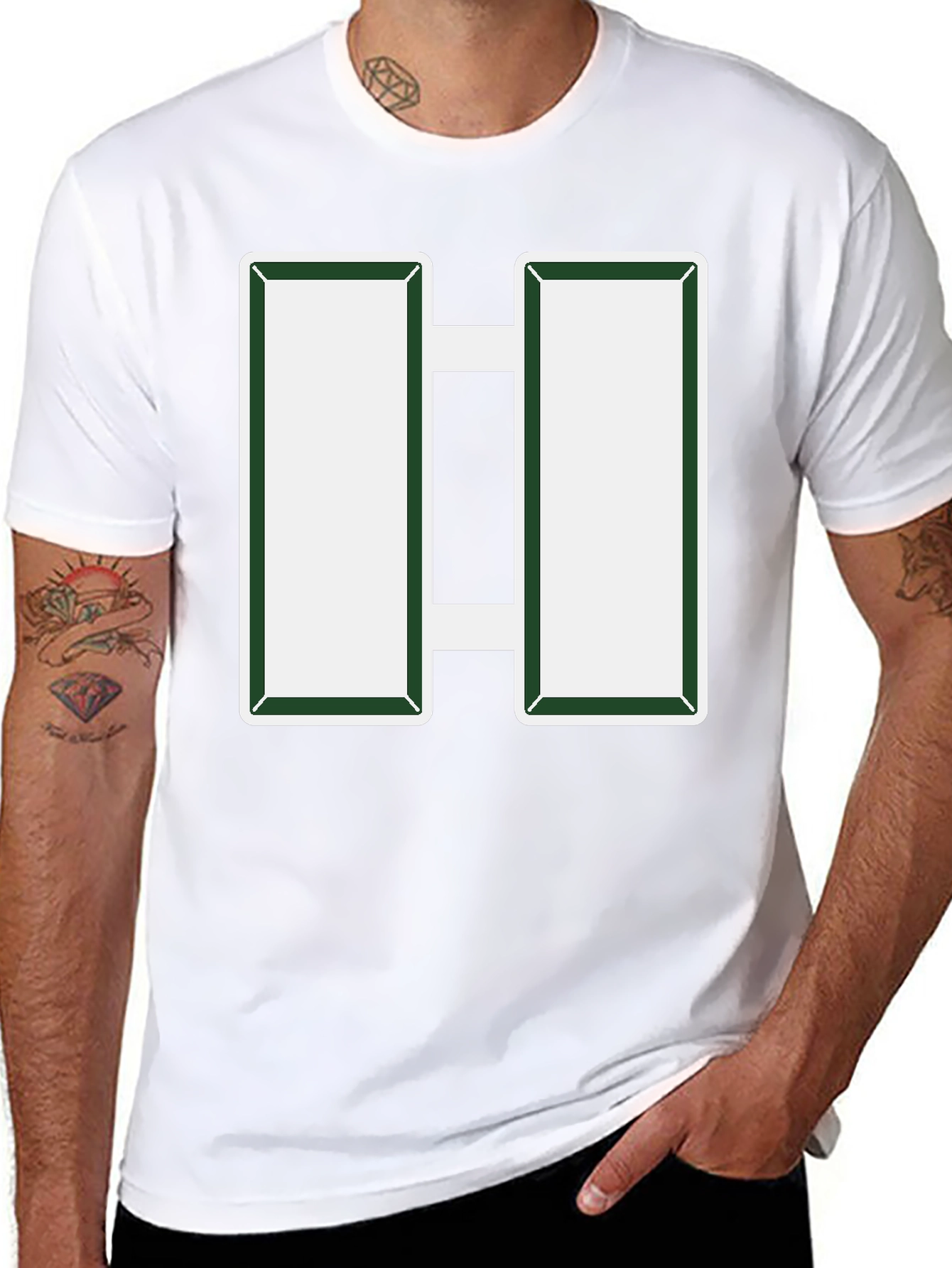 Army Rank Captain Bars T-Shirt - Military Pride Tee