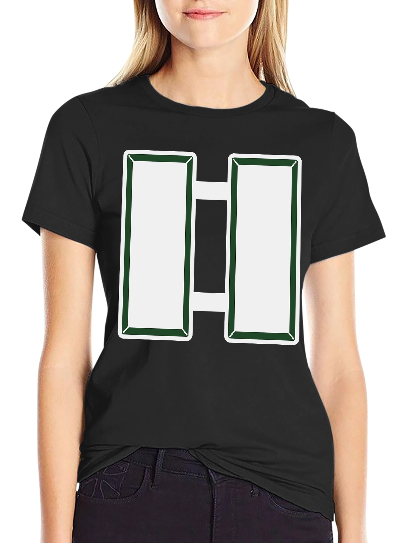 Army Rank Captain Bars T-Shirt - Military Pride Tee