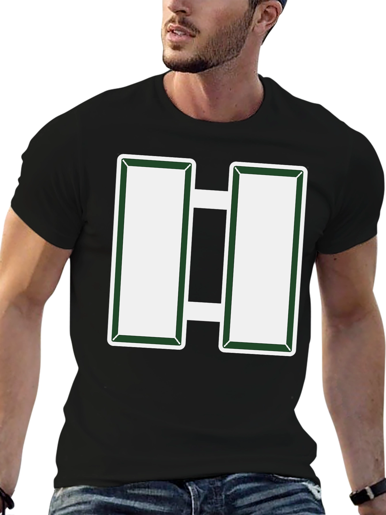 Army Rank Captain Bars T-Shirt - Military Pride Tee