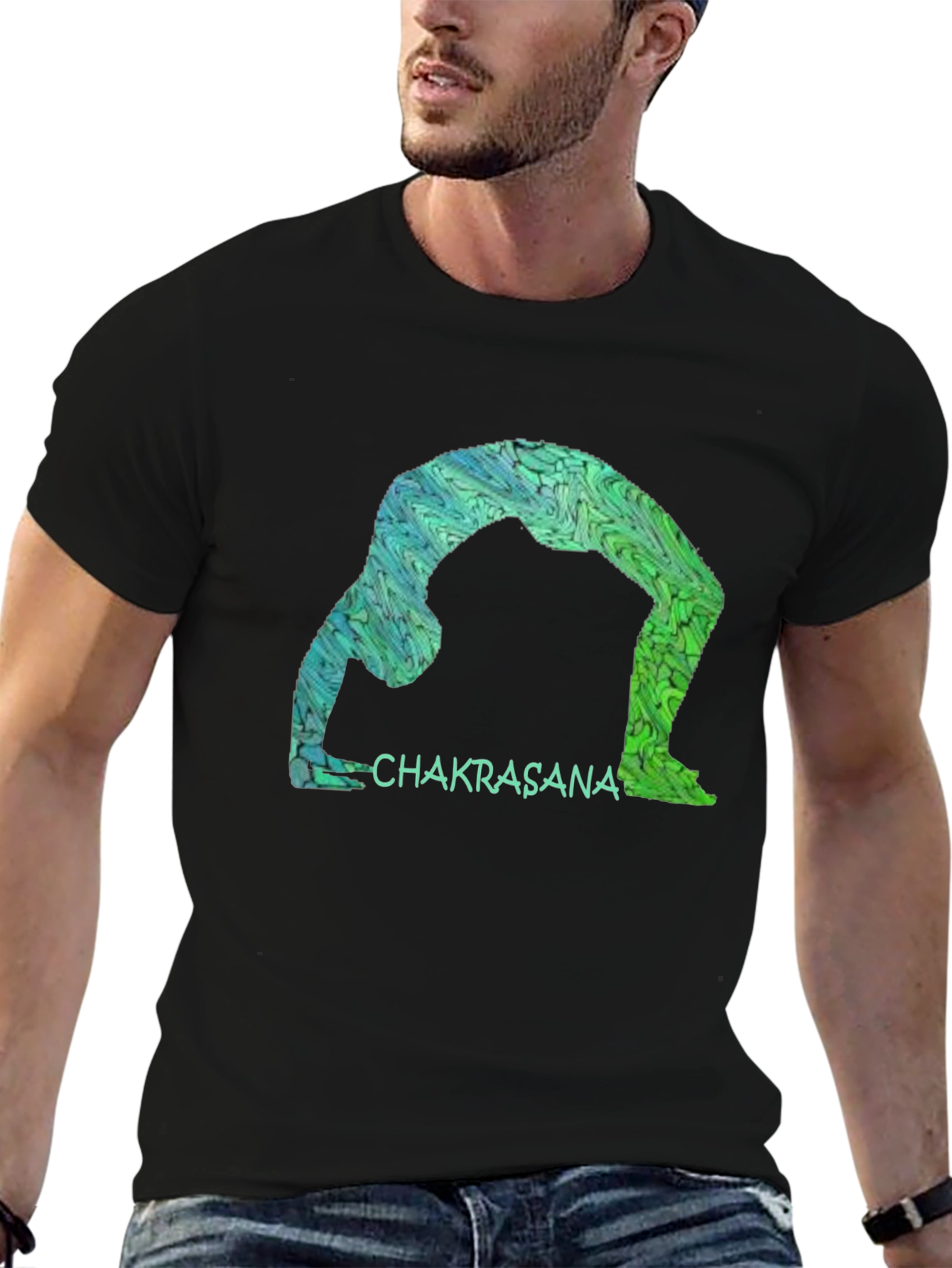 Chakrasana Yoga Tee - Stylish and Comfortable